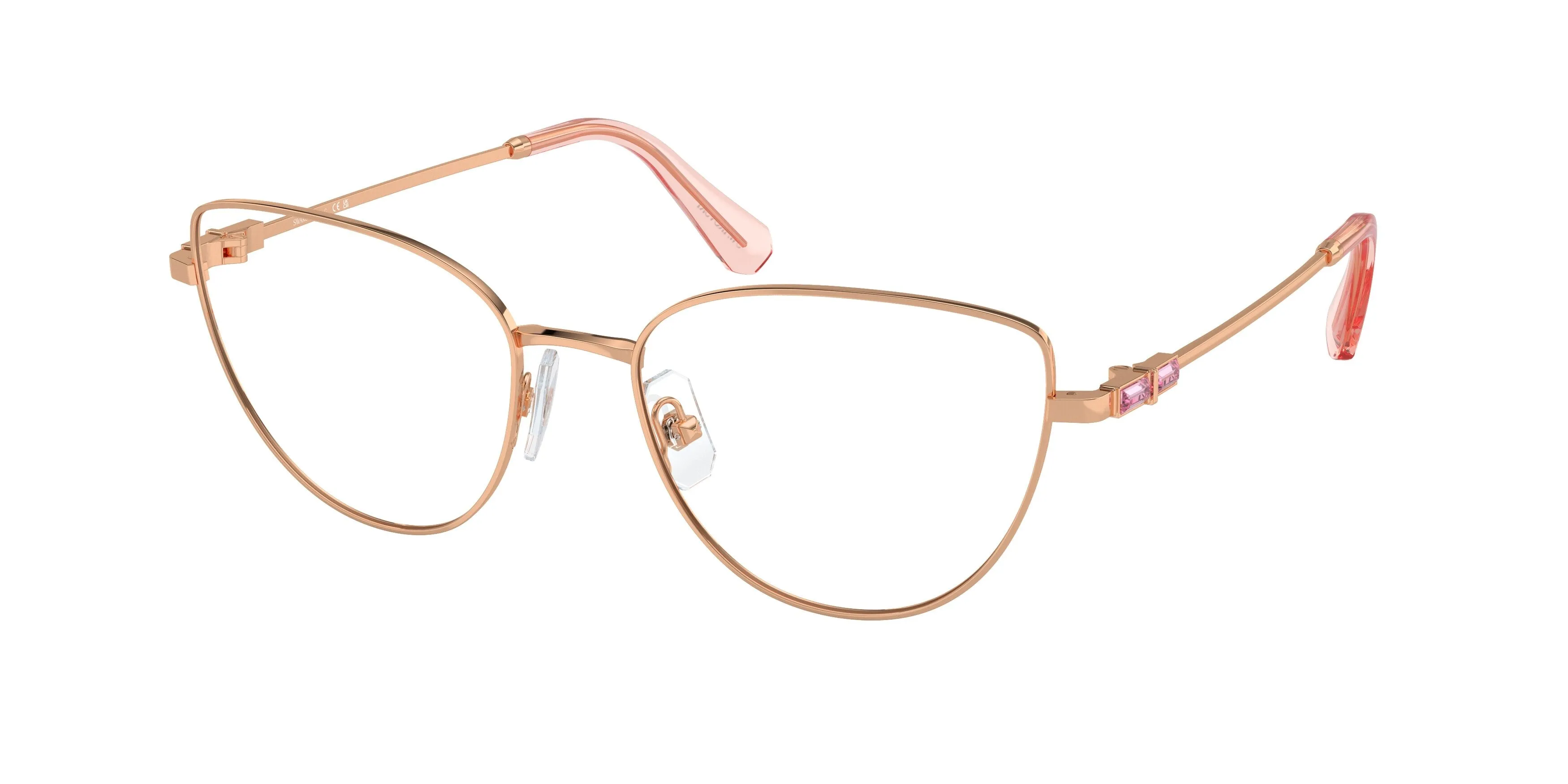 Swarovski SK1007 4014 Montature da vista Metallo Oro Cat Eye Normale - immagine 1