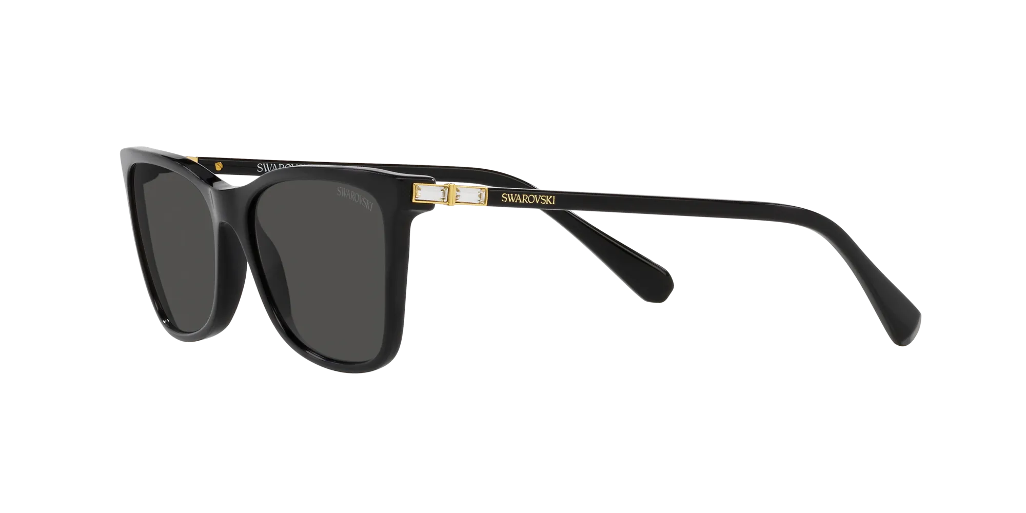 Swarovski SK6004 100187 Occhiali da sole Acetato Nero Grigio Squadrata Normale - immagine 4