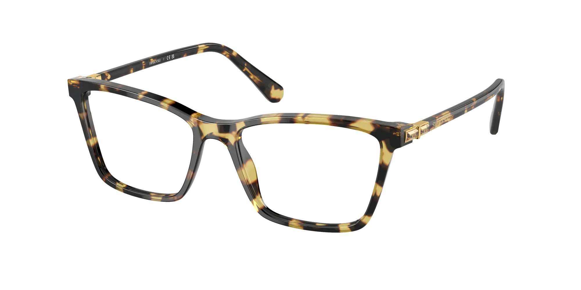 Swarovski SK2015 1009 Montature da vista Acetato Trasparente Trasparente Squadrata Normale - immagine 1