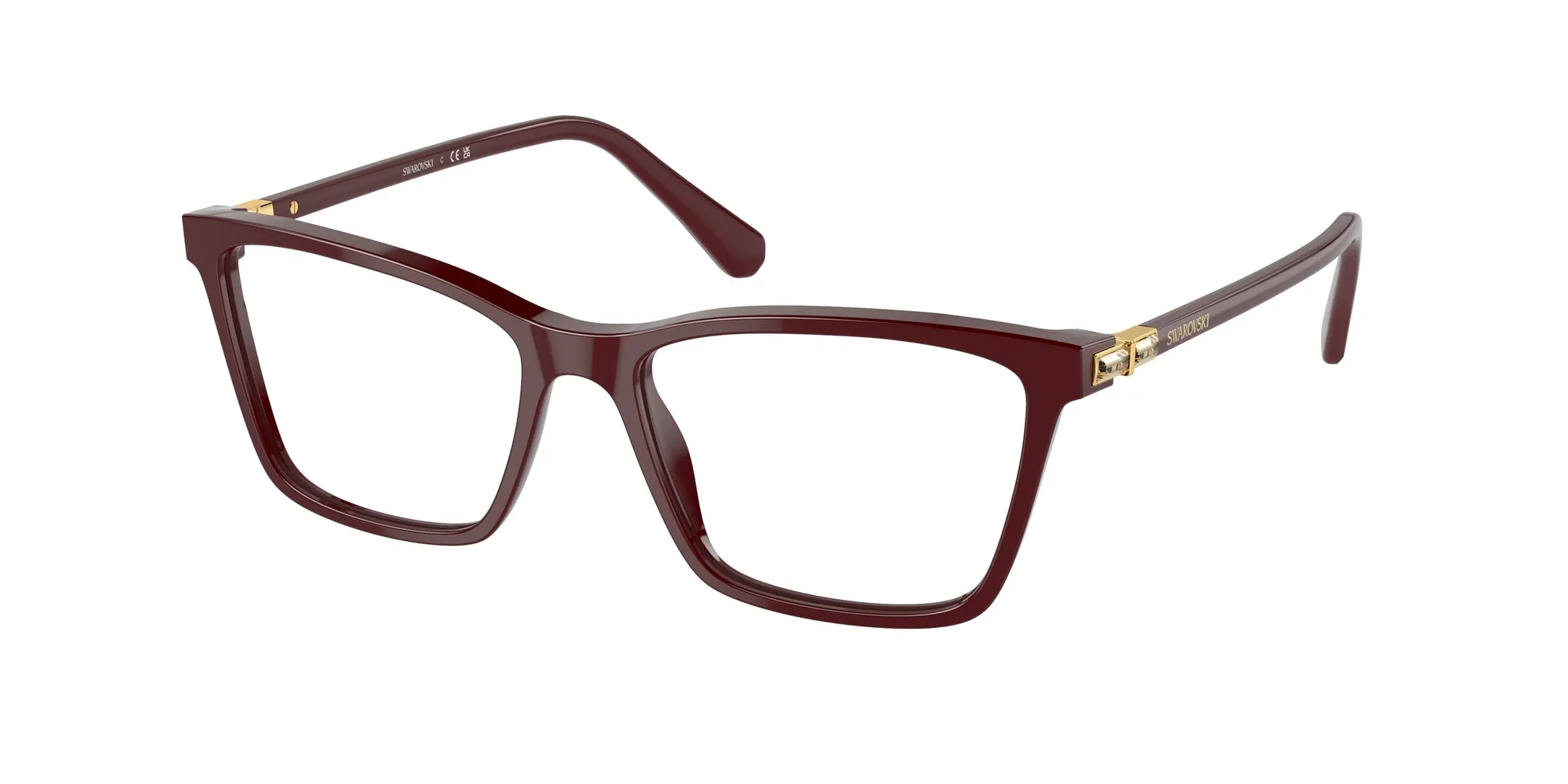 Swarovski SK2015 1008 Montature da vista Acetato Viola Squadrata Normale - immagine 1