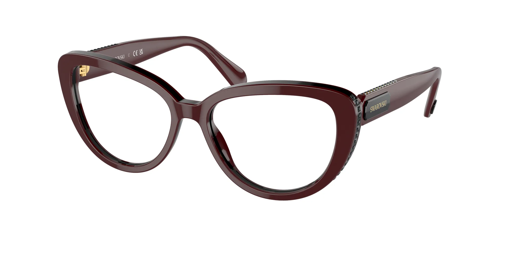 Swarovski SK2014 1019 Montature da vista Acetato Viola Cat Eye Normale - immagine 1