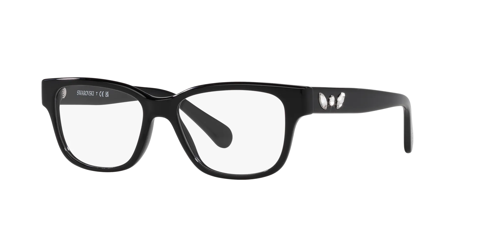 Swarovski SK2007 1001 Montature da vista Acetato Nero Pillow Normale - immagine 3