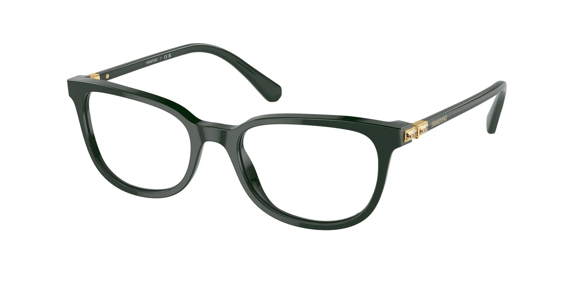 Swarovski SK2003 1026 Montature da vista Acetato Verde Squadrata Normale - immagine 1