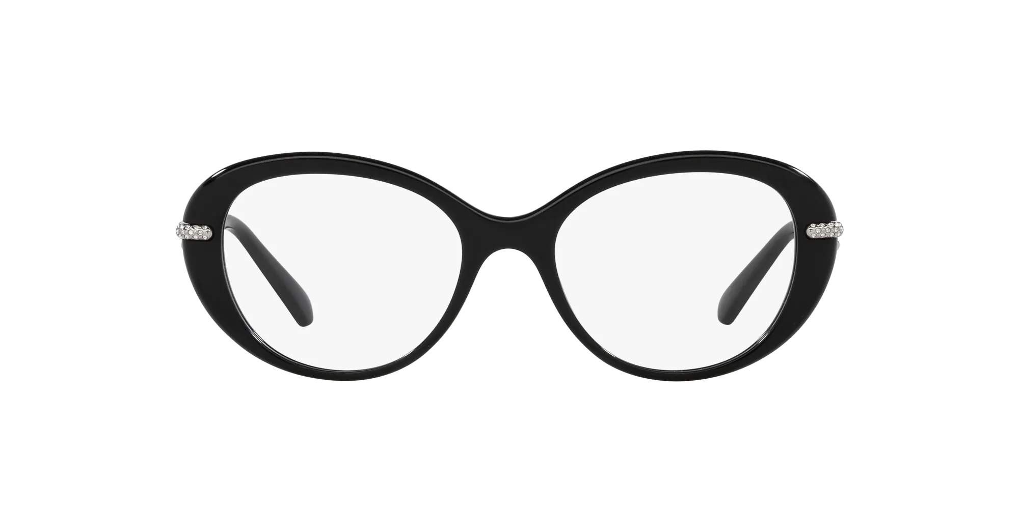 Swarovski SK2001 1038 Montature da vista Acetato Nero Rotonda Normale - immagine 2