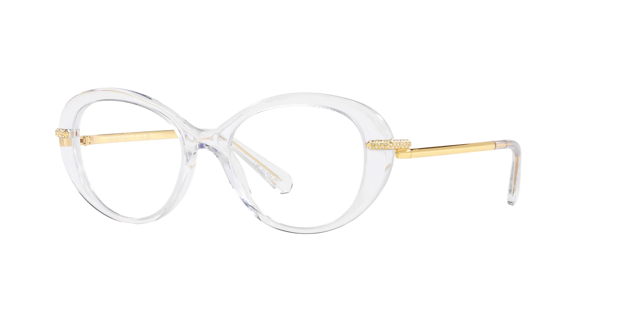 Swarovski SK2001 1027 Montature da vista Acetato Trasparente Rotonda Normale - immagine 3