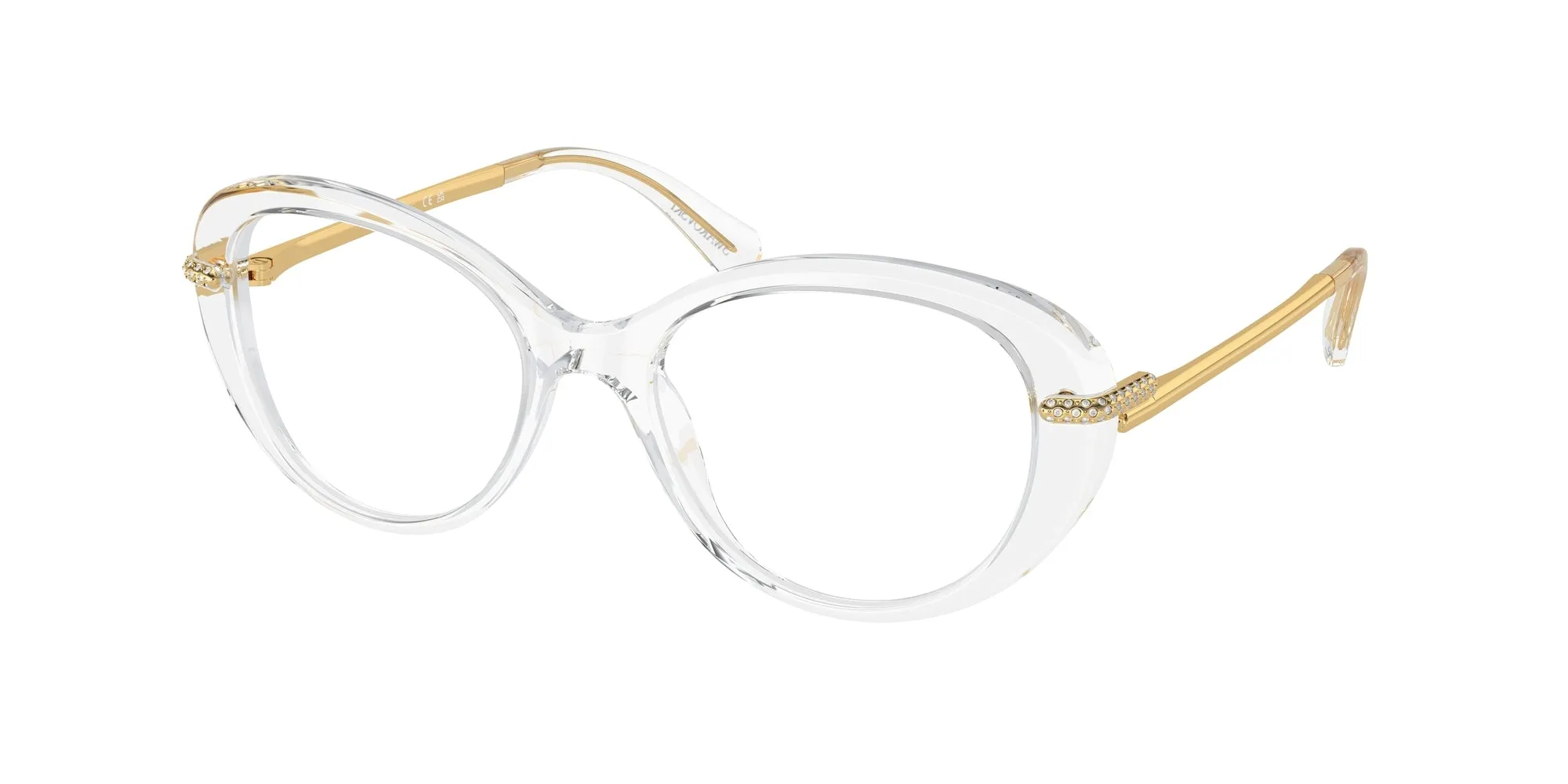 Swarovski SK2001 1027 Montature da vista Acetato Trasparente Rotonda Normale - immagine 1