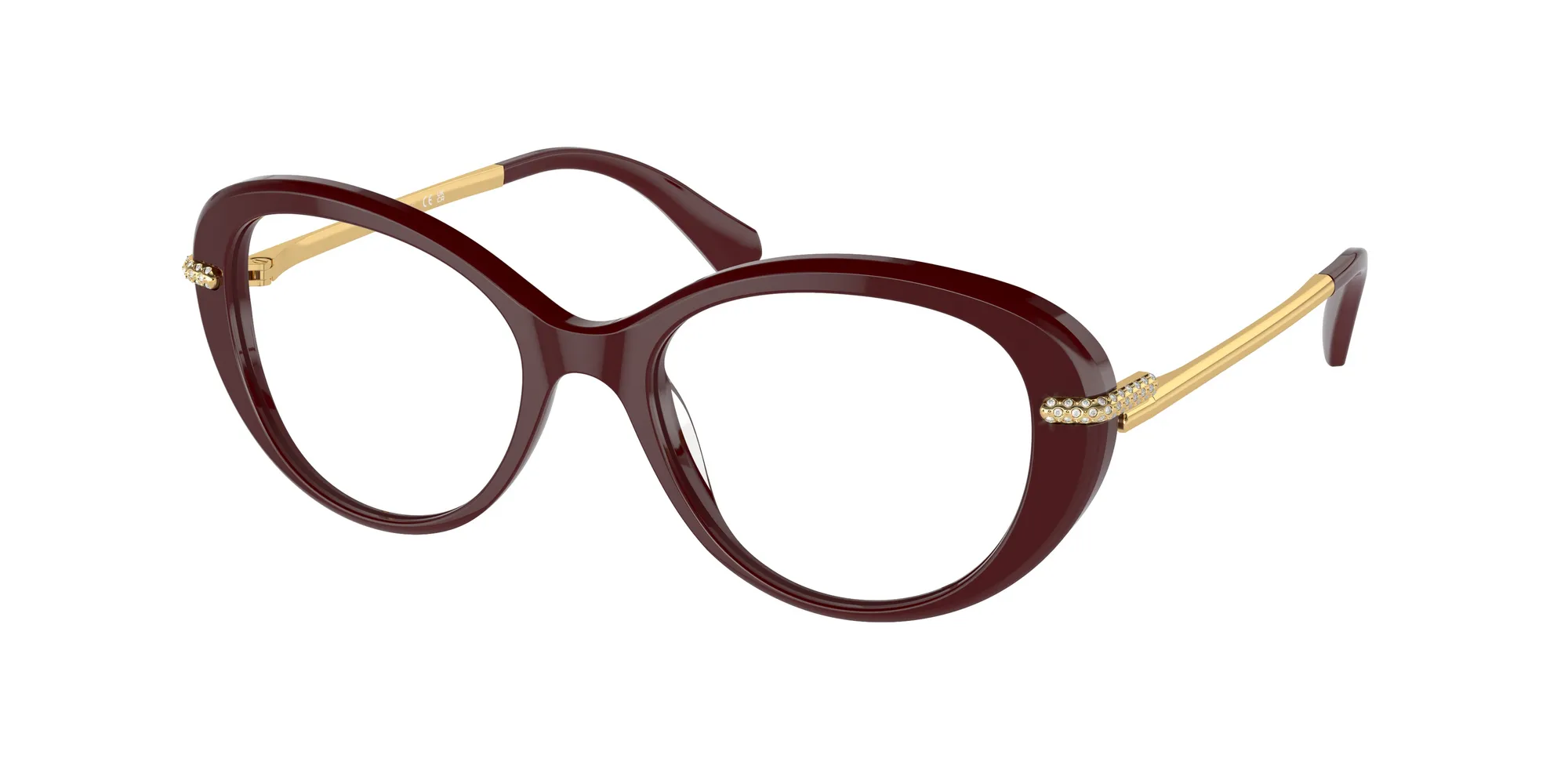 Swarovski SK2001 1008 Montature da vista Acetato Viola Rotonda Normale - immagine 1