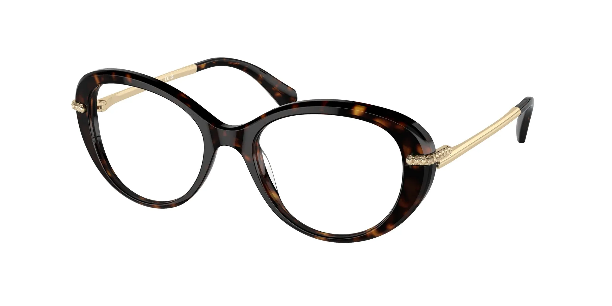 Swarovski SK2001 1002 Montature da vista Acetato Marrone Trasparente Rotonda Normale - immagine 1