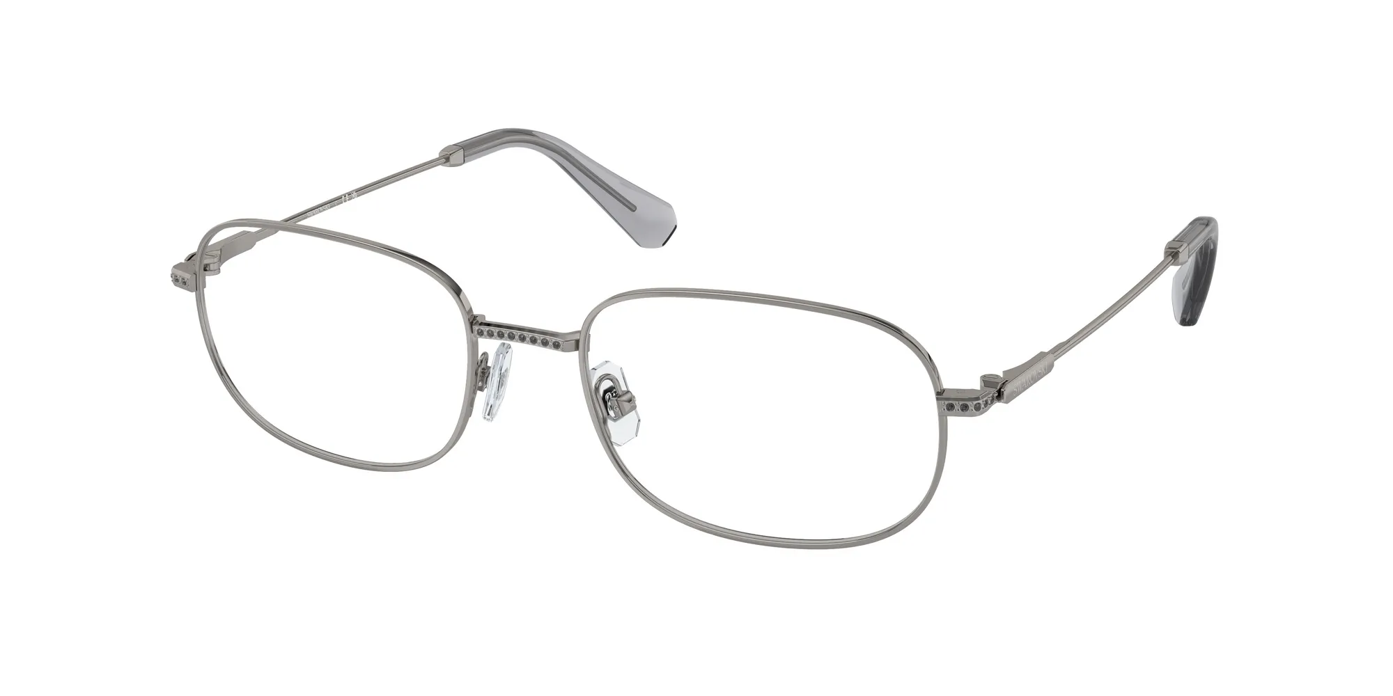 Swarovski SK1005 4009 Montature da vista Metallo Grigio Trasparente Squadrata Normale - immagine 1