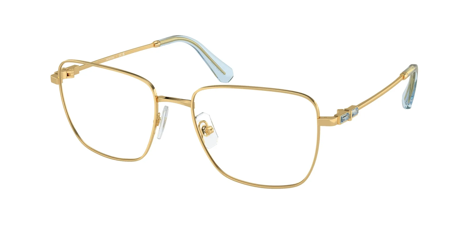 Swarovski SK1003 4021 Montature da vista Metallo Oro Squadrata Normale - immagine 1