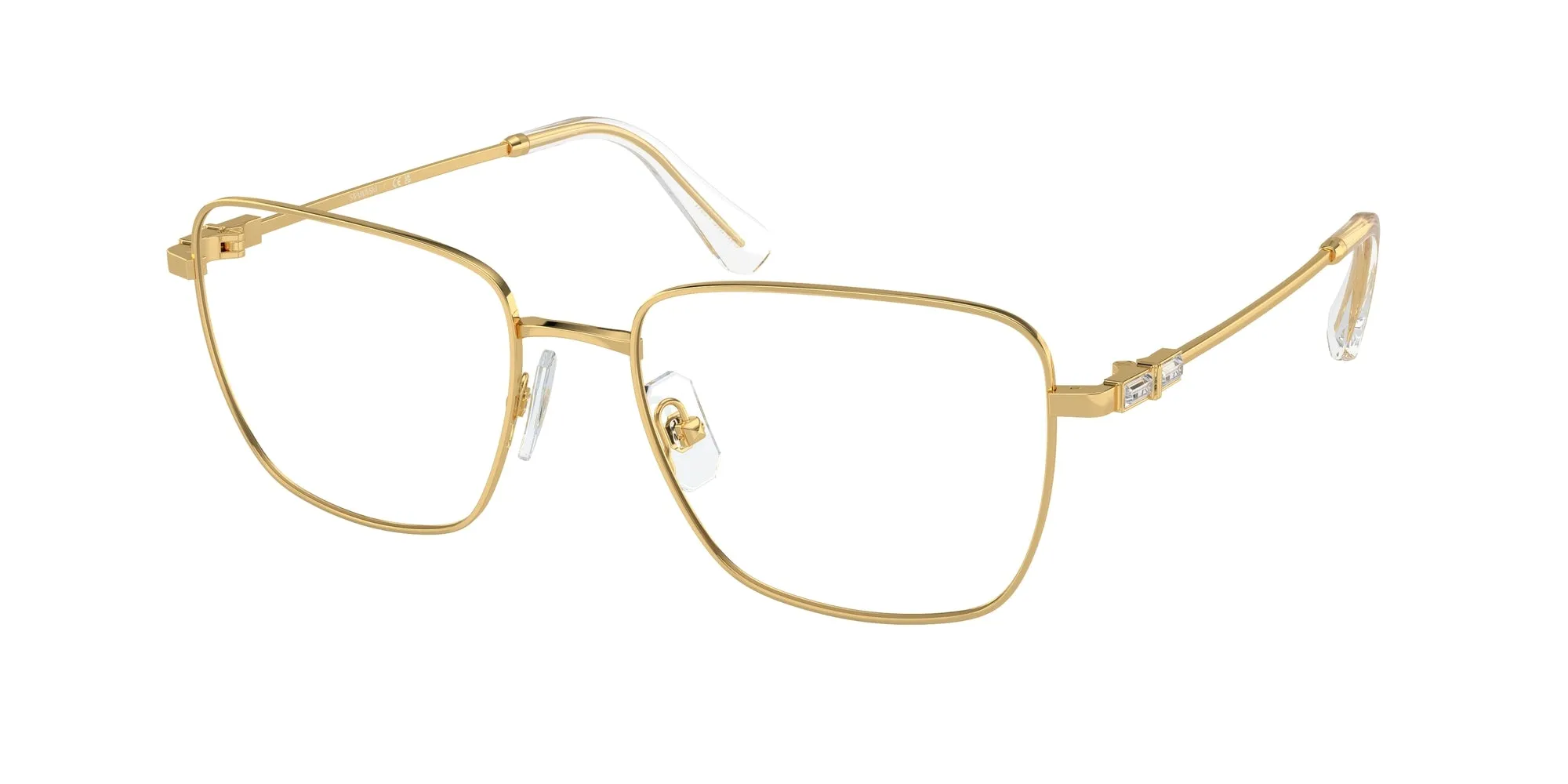 Swarovski SK1003 4004 Montature da vista Metallo Oro Trasparente Squadrata Normale - immagine 1
