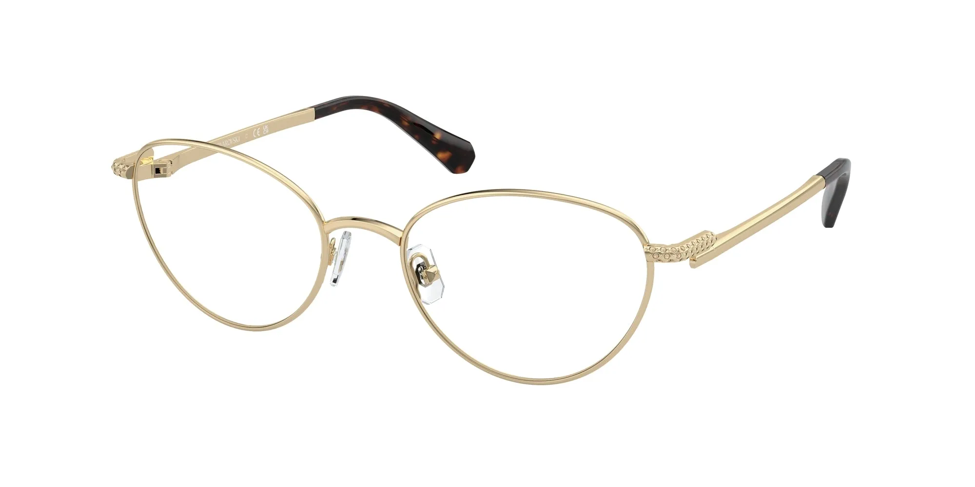 Swarovski SK1002 4013 Montature da vista Metallo Oro Rotonda Normale - immagine 1