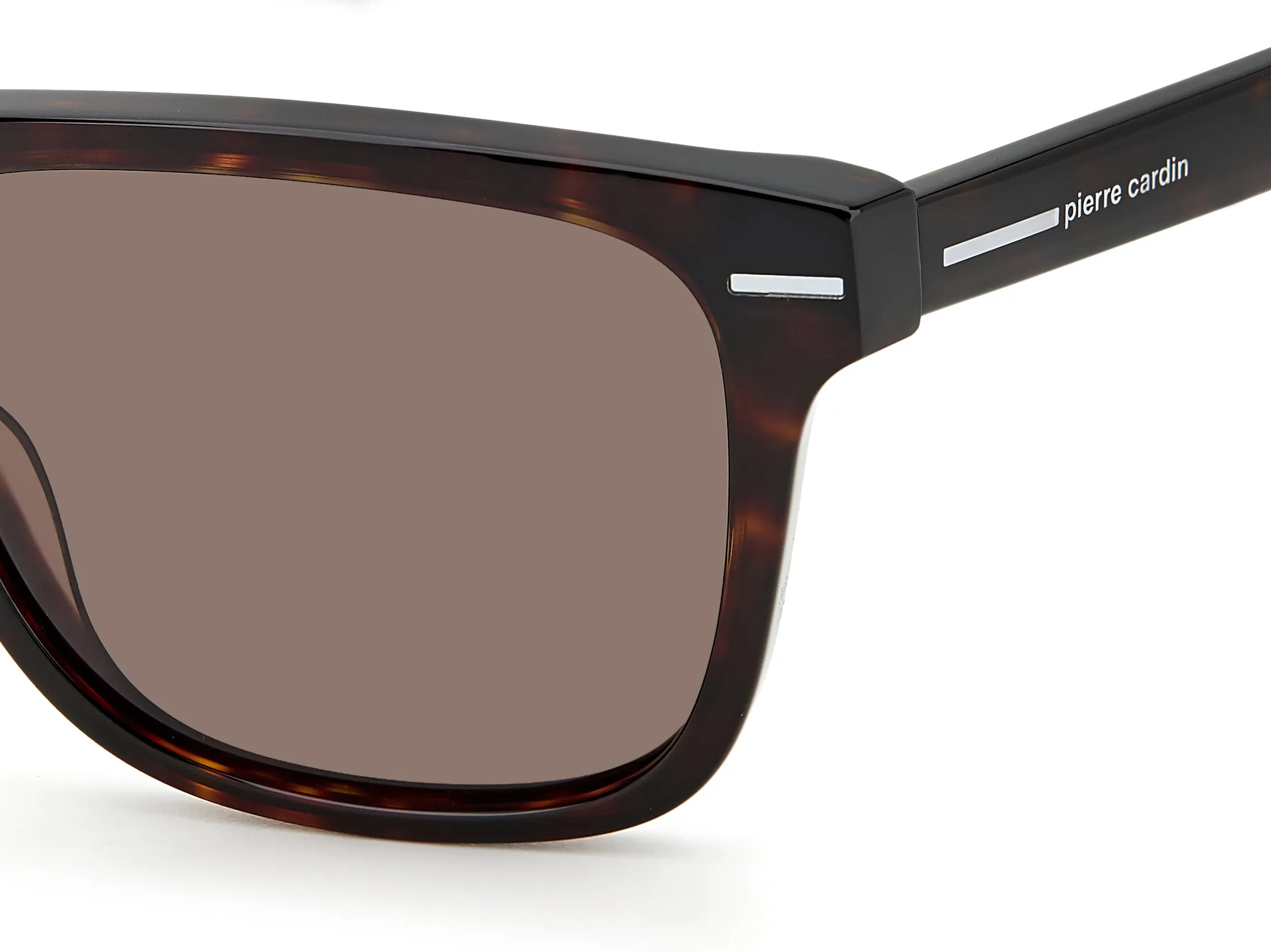 Pierre Cardin P.C. 6243/S 086/QT Occhiali da sole Acetato Havana Verde Squadrata - immagine 3