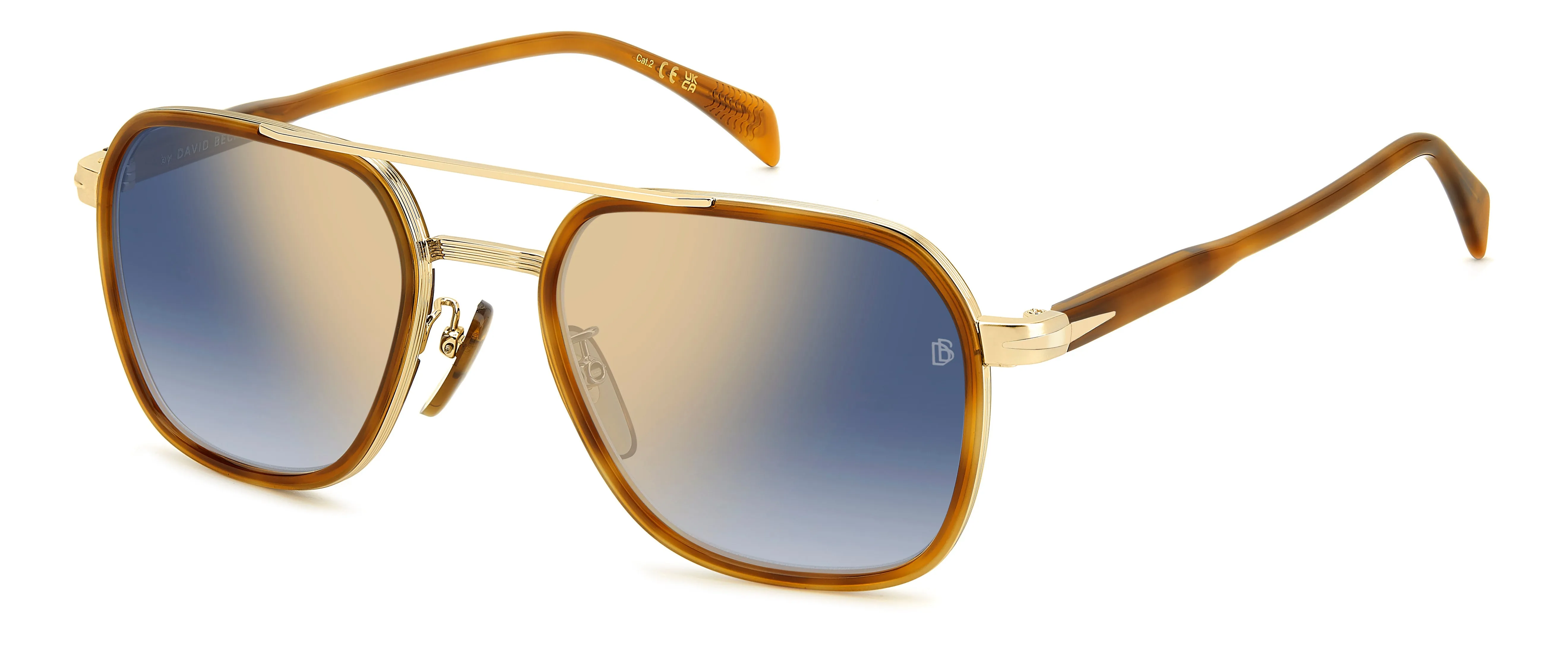 DAVID BECKHAM DAVID BECKHAM DB 1161/S LVL/1V Occhiali da sole Blu Specchiato - immagine 2