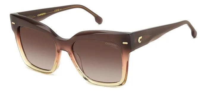 Carrera CARRERA 3037/S 0MY/HA Occhiali da sole Acetato Marrone Marrone Farfalla Sfumato - immagine 1