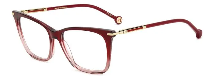 Carolina Herrera HER 0232 2OO Montature da vista Acetato Rosso Squadrata - immagine 1