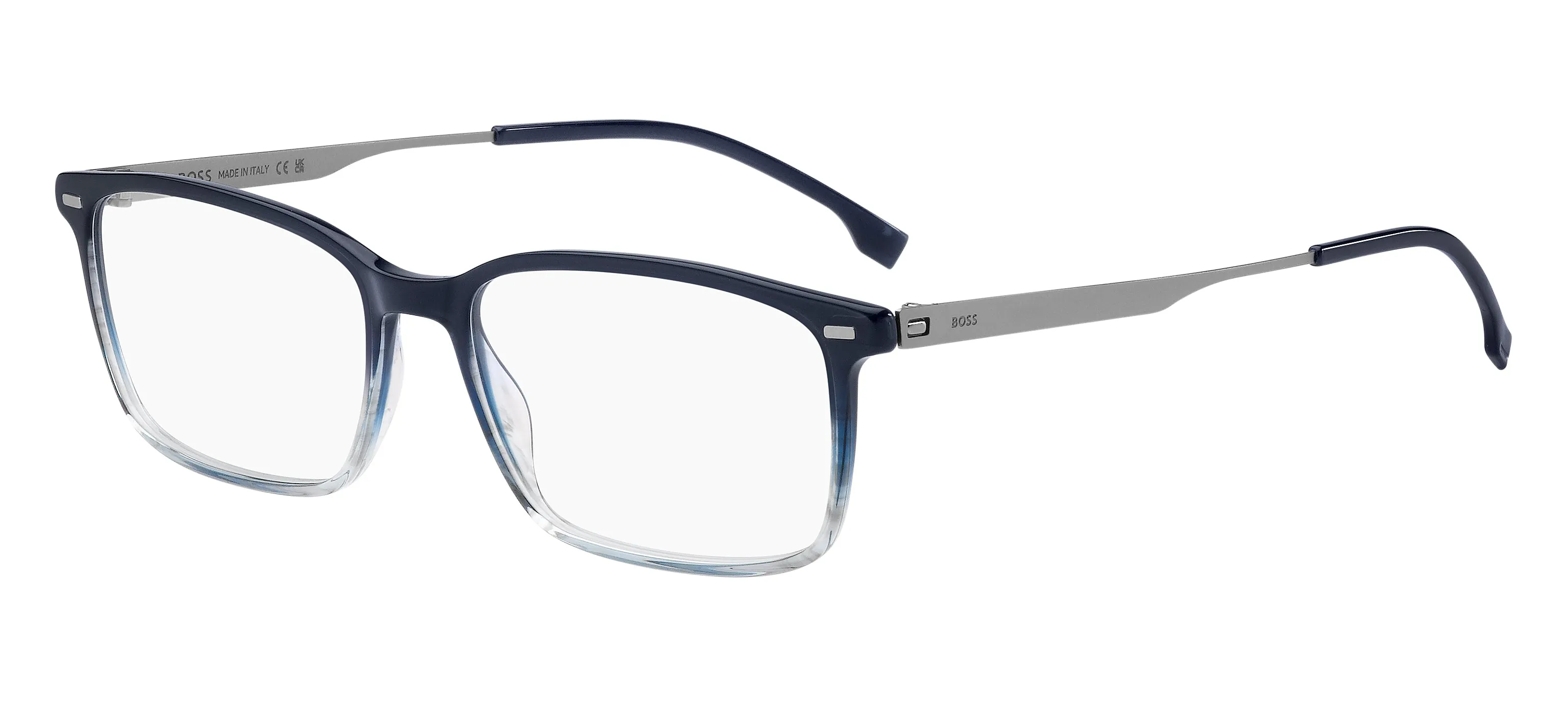 Hugo Boss BOSS 1643 QEU Montature da vista Acetato Blu Squadrata - immagine 1