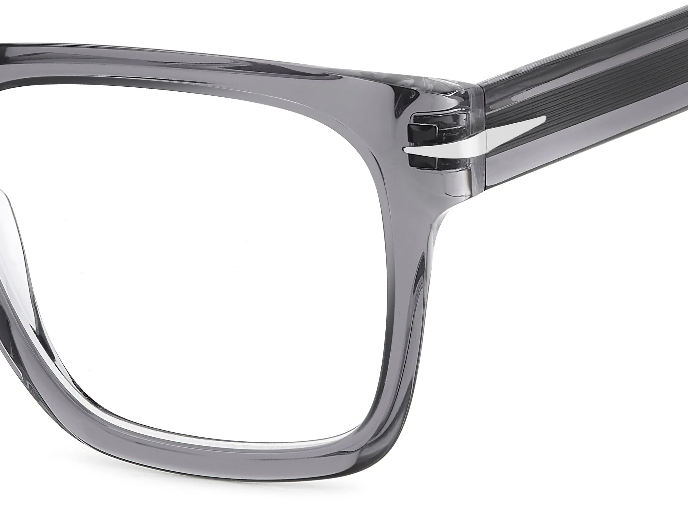 DAVID BECKHAM DB 7020/FLAT TX7 Montature da vista Acetato Grigio Squadrata - immagine 3