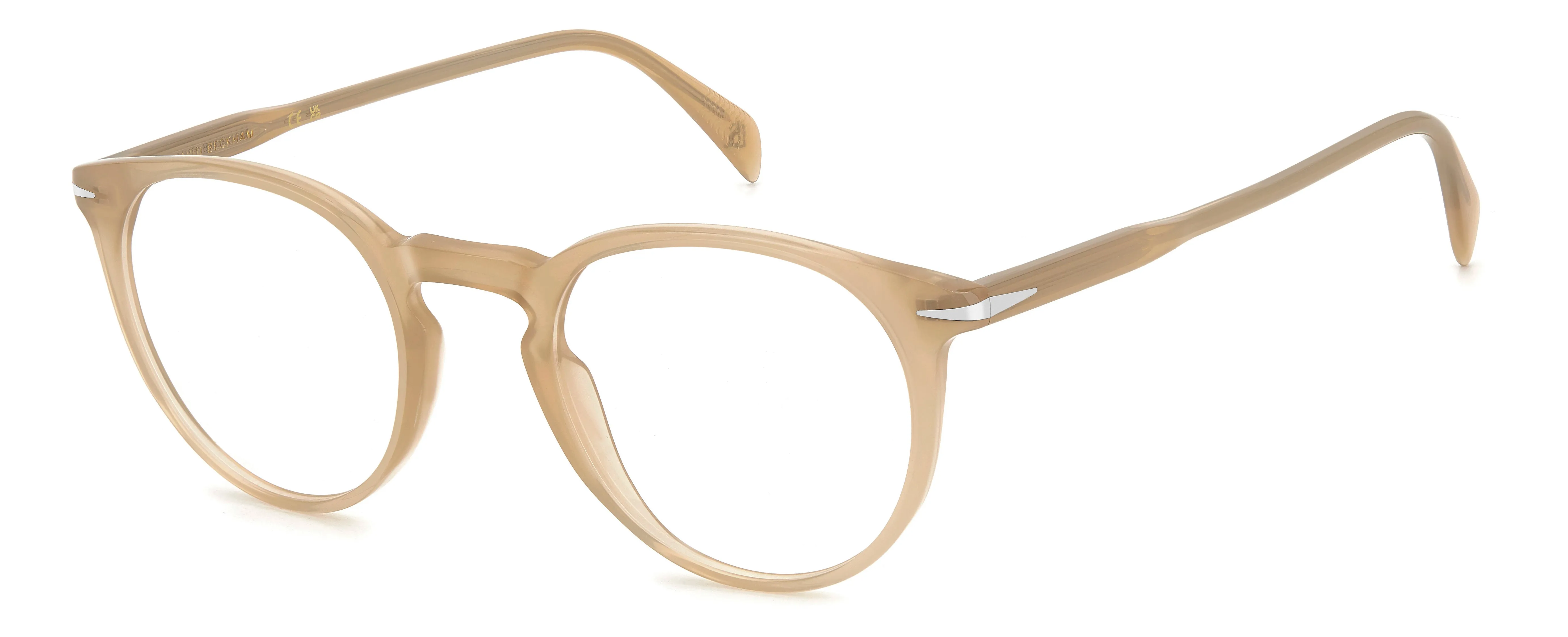 DAVID BECKHAM DB 1139 HAM Montature da vista Acetato Champagne Rotonda - immagine 1