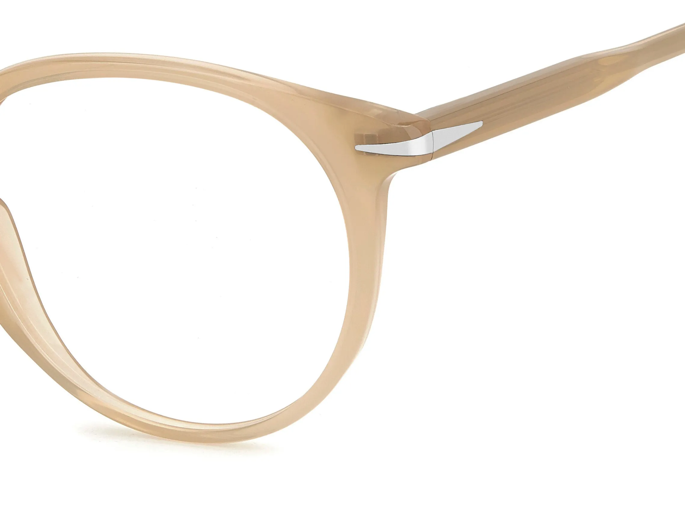 DAVID BECKHAM DB 1139 HAM Montature da vista Acetato Champagne Rotonda - immagine 3