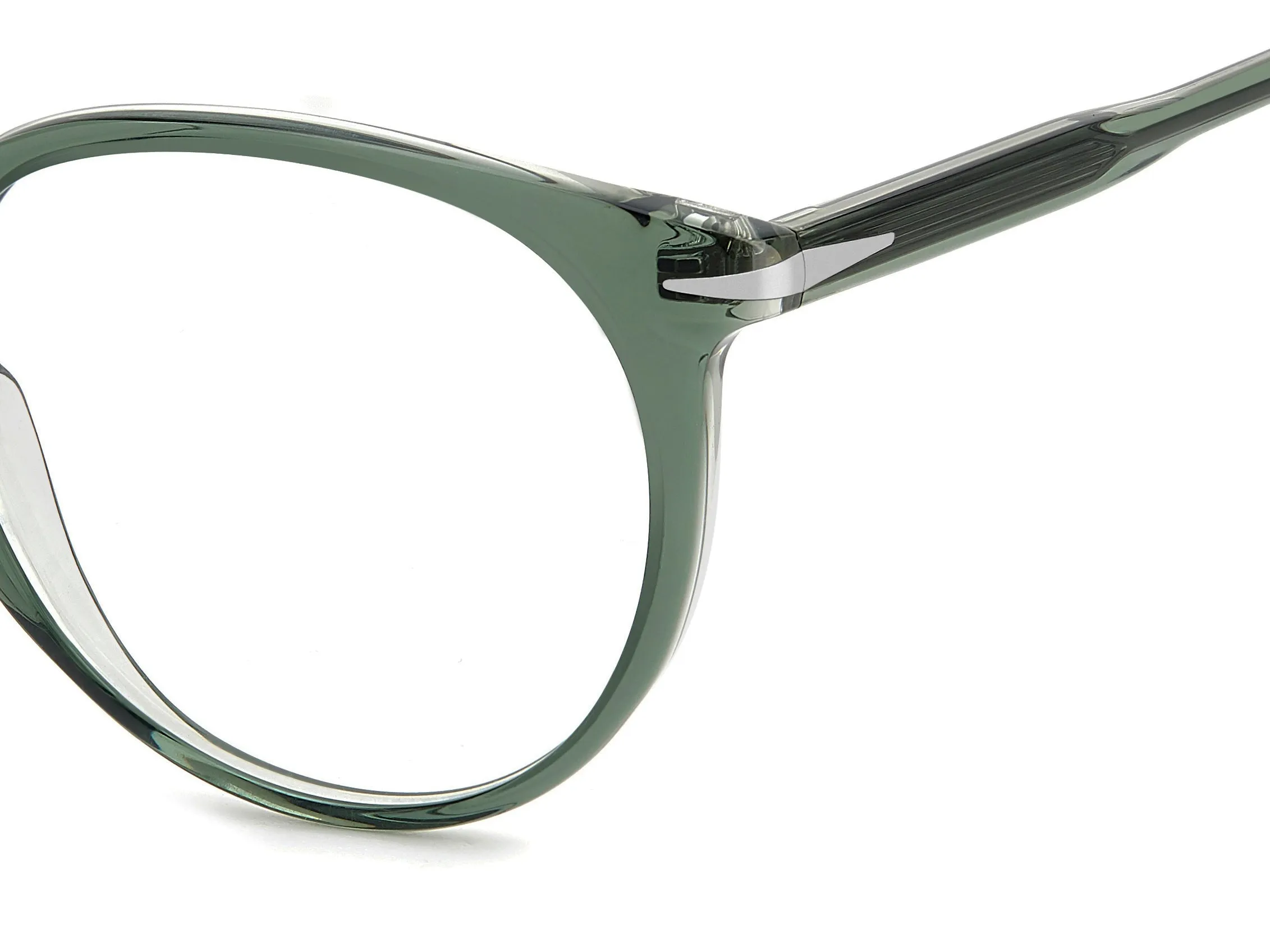 DAVID BECKHAM DB 1139 B59 Montature da vista Acetato Verde Rotonda - immagine 3