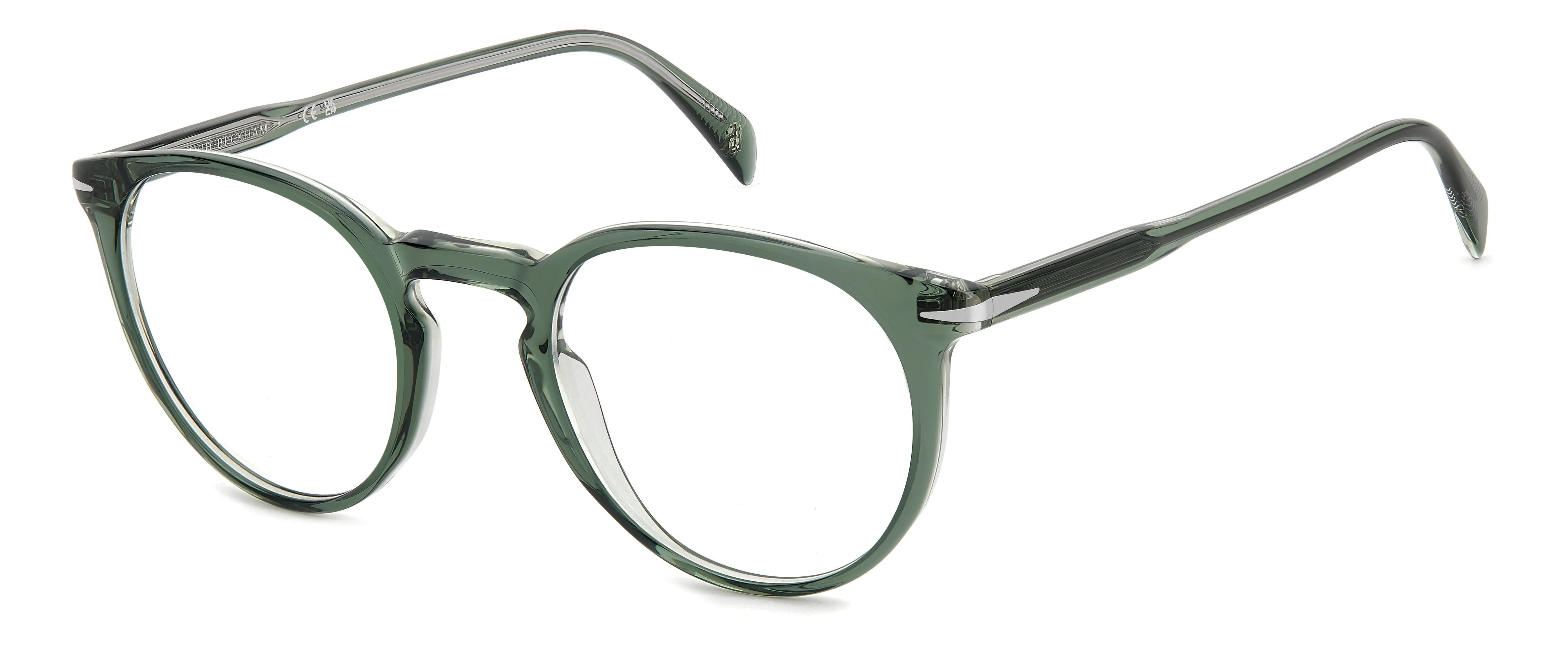 DAVID BECKHAM DB 1139 B59 Montature da vista Acetato Verde Rotonda - immagine 1
