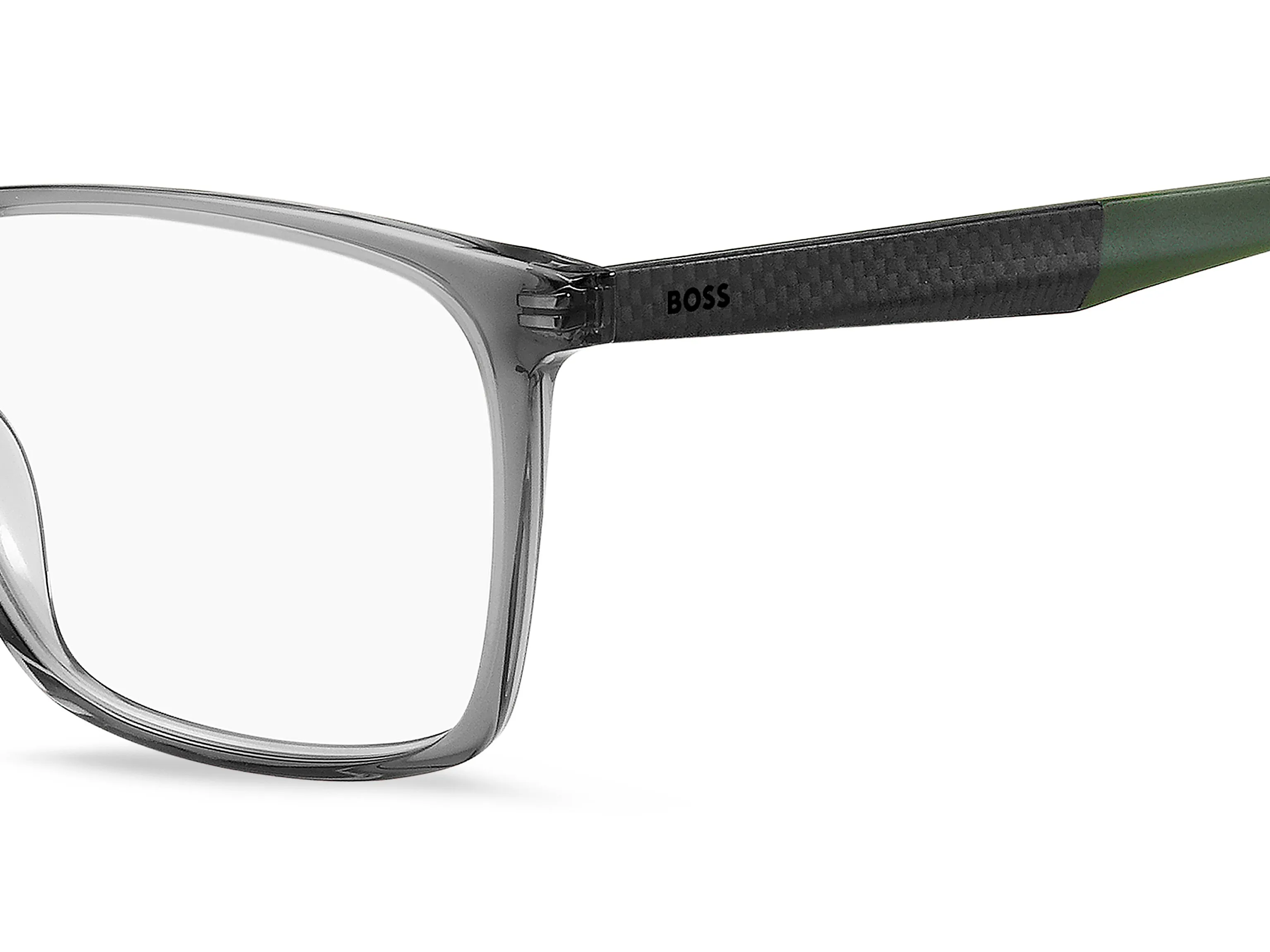 Hugo Boss BOSS 1582 3U5 Montature da vista Acetato Grigio verde Squadrata - immagine 3