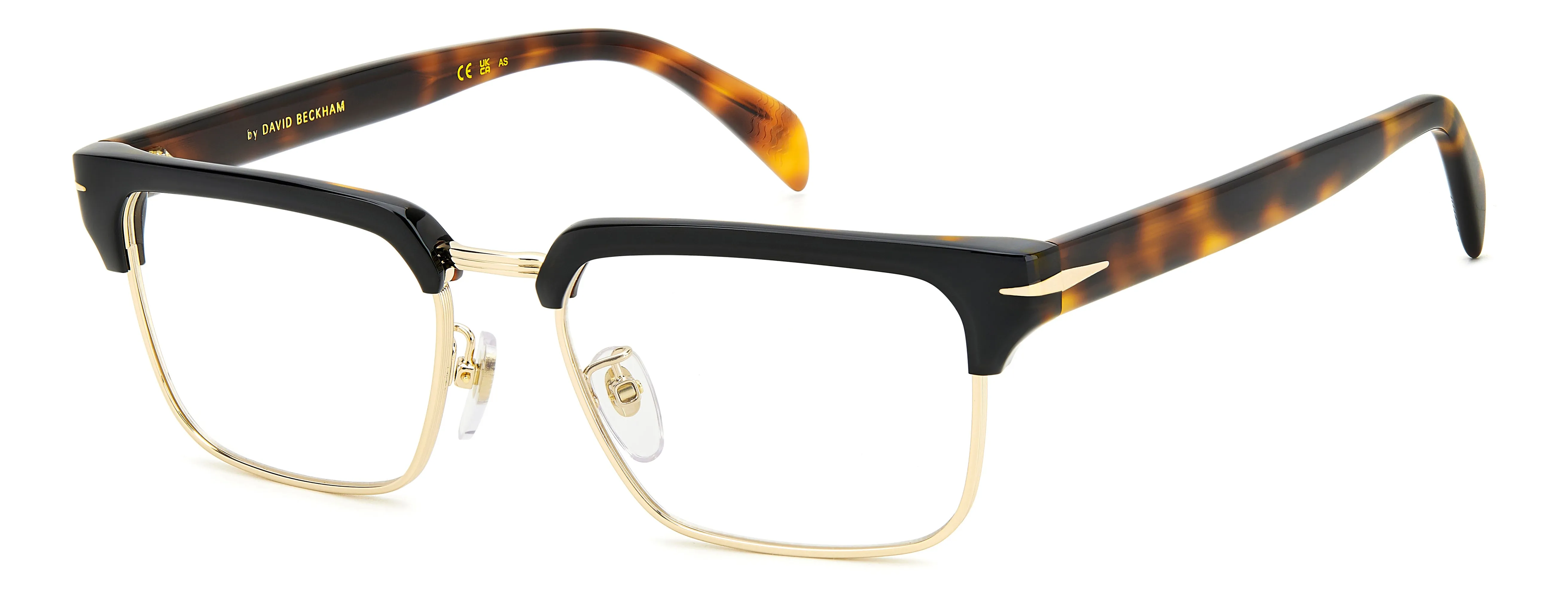 DAVID BECKHAM DB 7112 XWY Montature da vista Metallo Nero/Oro Squadrata - immagine 1