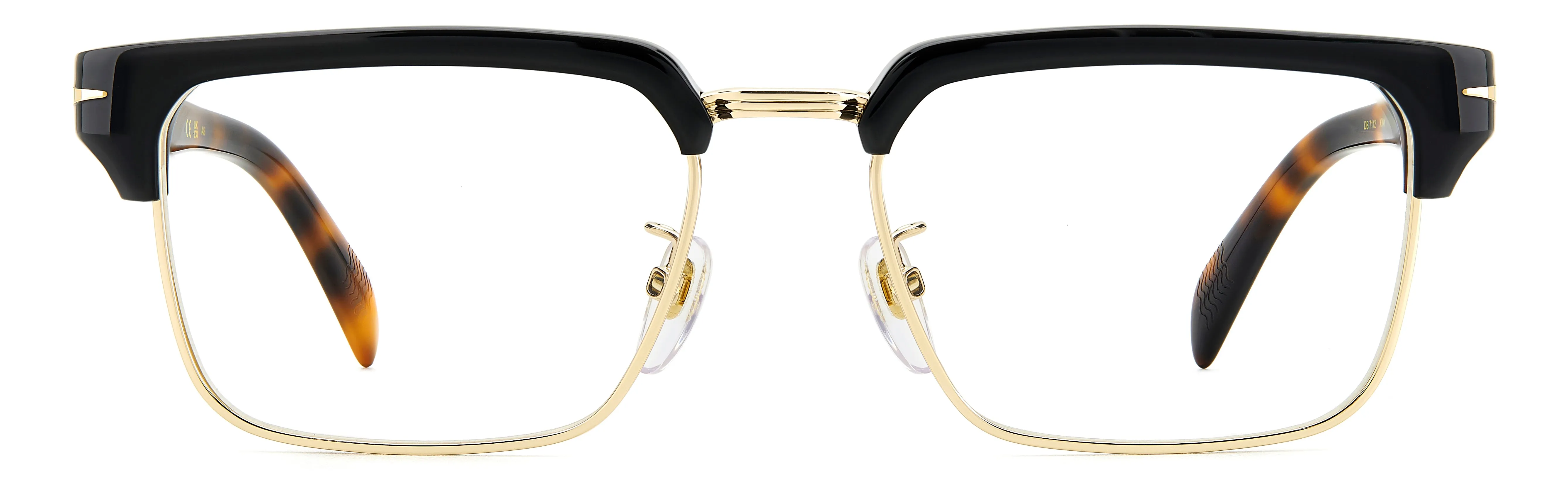 DAVID BECKHAM DB 7112 XWY Montature da vista Metallo Nero/Oro Squadrata - immagine 2