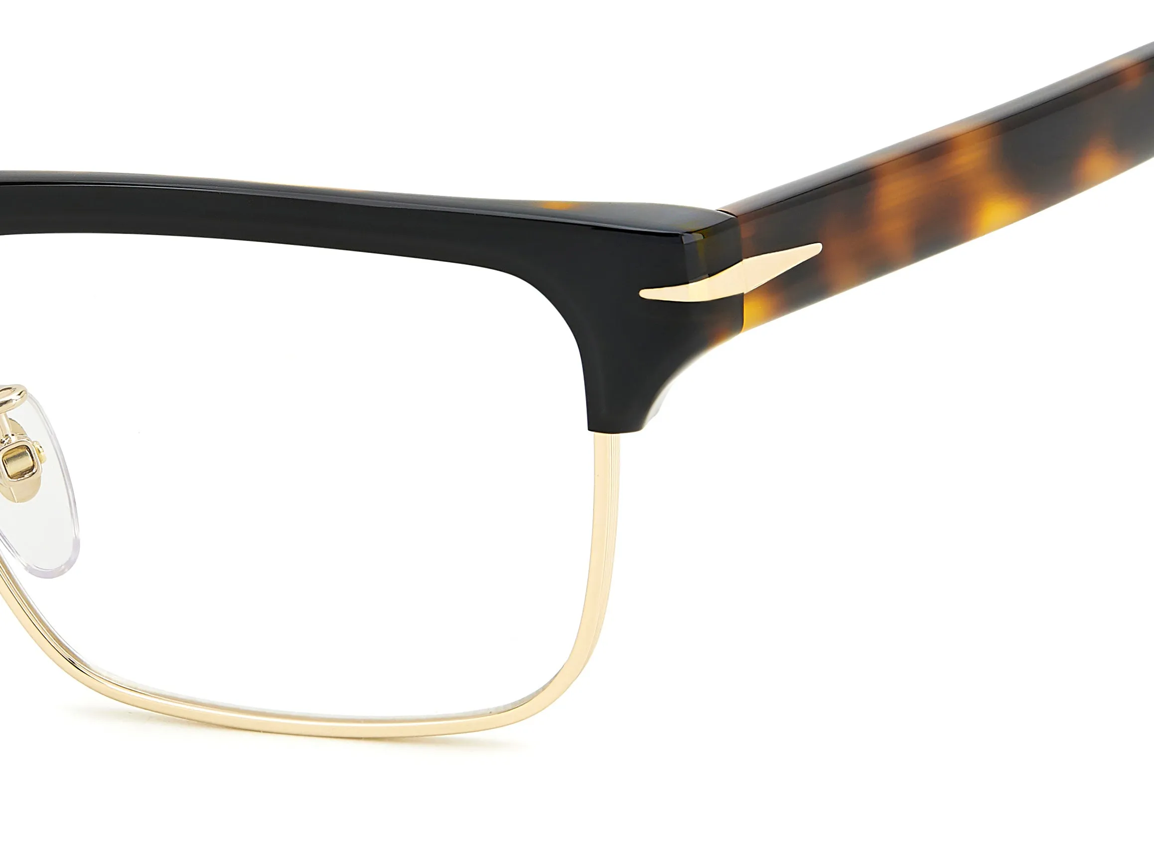 DAVID BECKHAM DB 7112 XWY Montature da vista Metallo Nero/Oro Squadrata - immagine 4