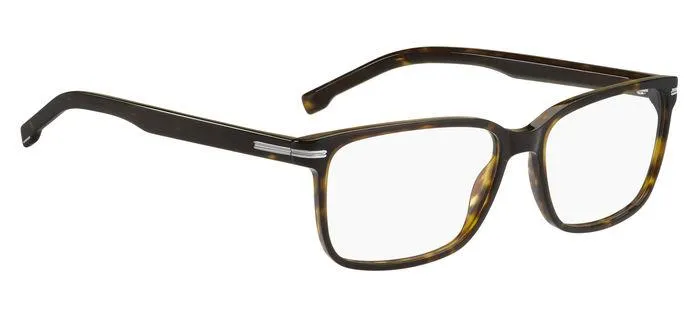 Hugo Boss Uomo BOSS 1511 086 Montature da vista Bio-acetato Havana Squadrata - immagine 2