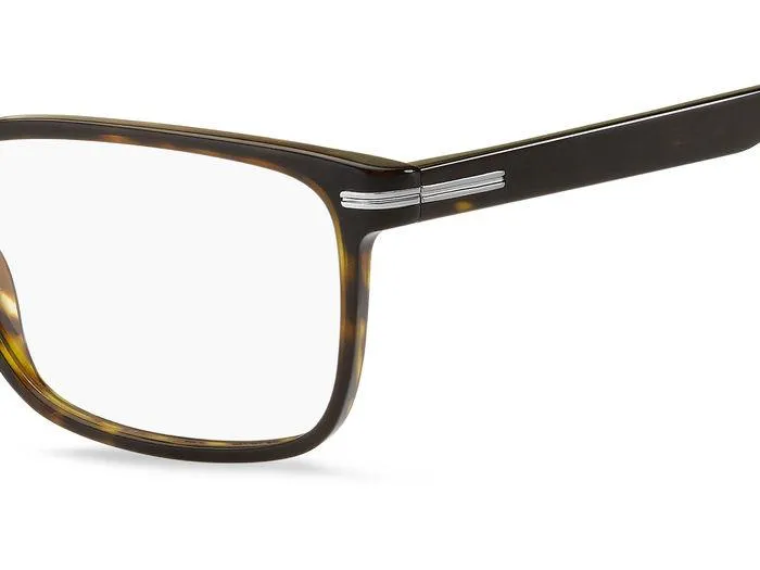 Hugo Boss Uomo BOSS 1511 086 Montature da vista Bio-acetato Havana Squadrata - immagine 4
