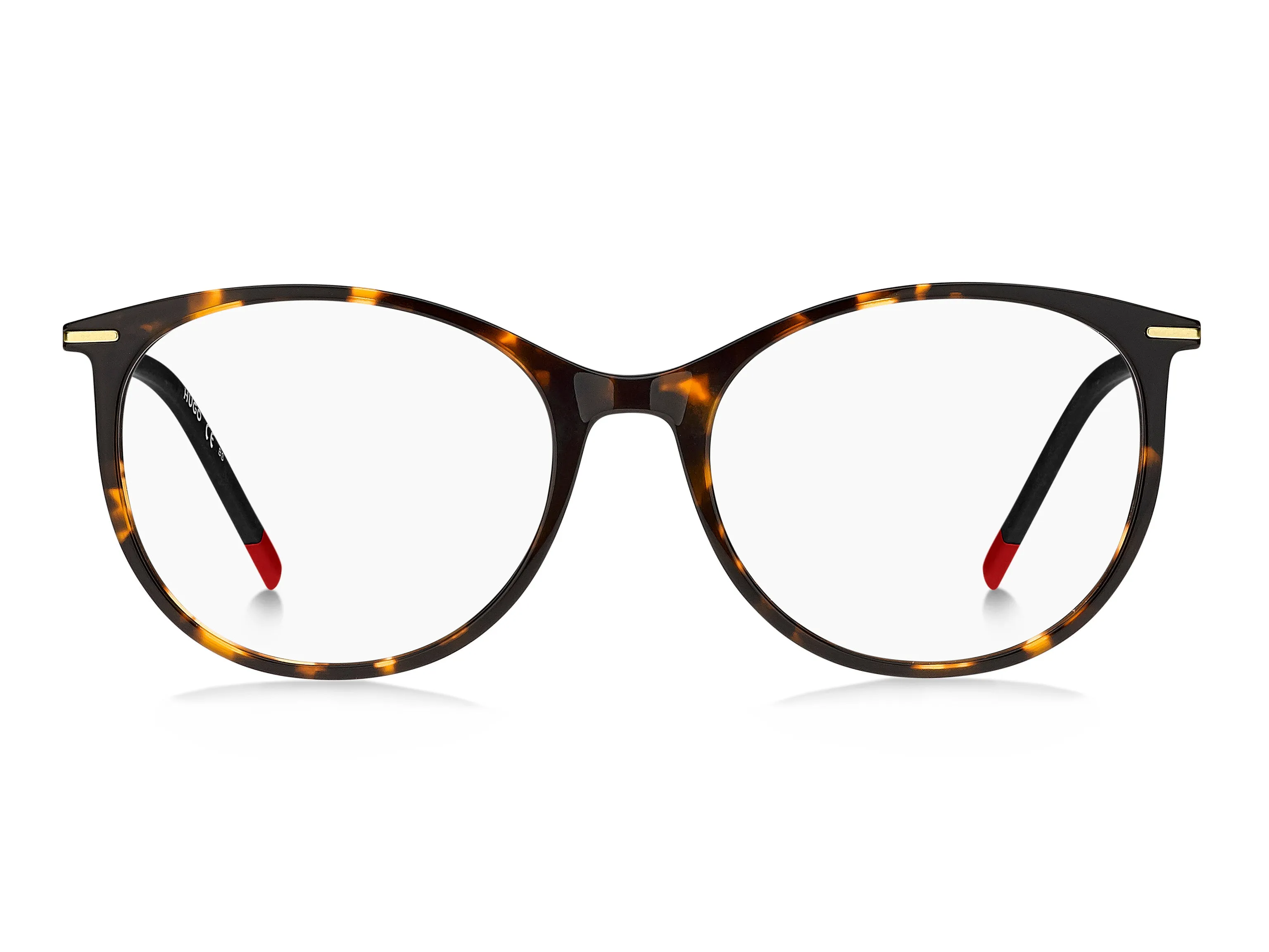 Hugo Boss HG 1238 0UC Montature da vista Acetato Havana/Rosso Cat Eye - immagine 3