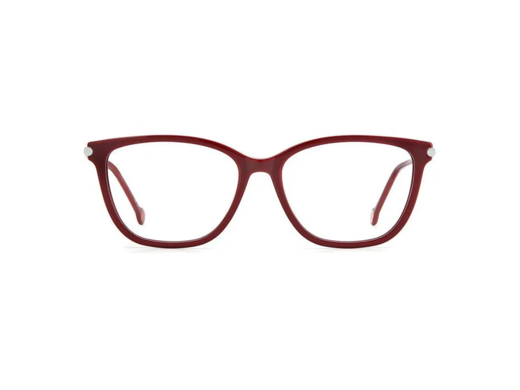 Carolina Herrera CH 0027 LHF Montature da vista Plastica Borgogna Squadrata - immagine 2