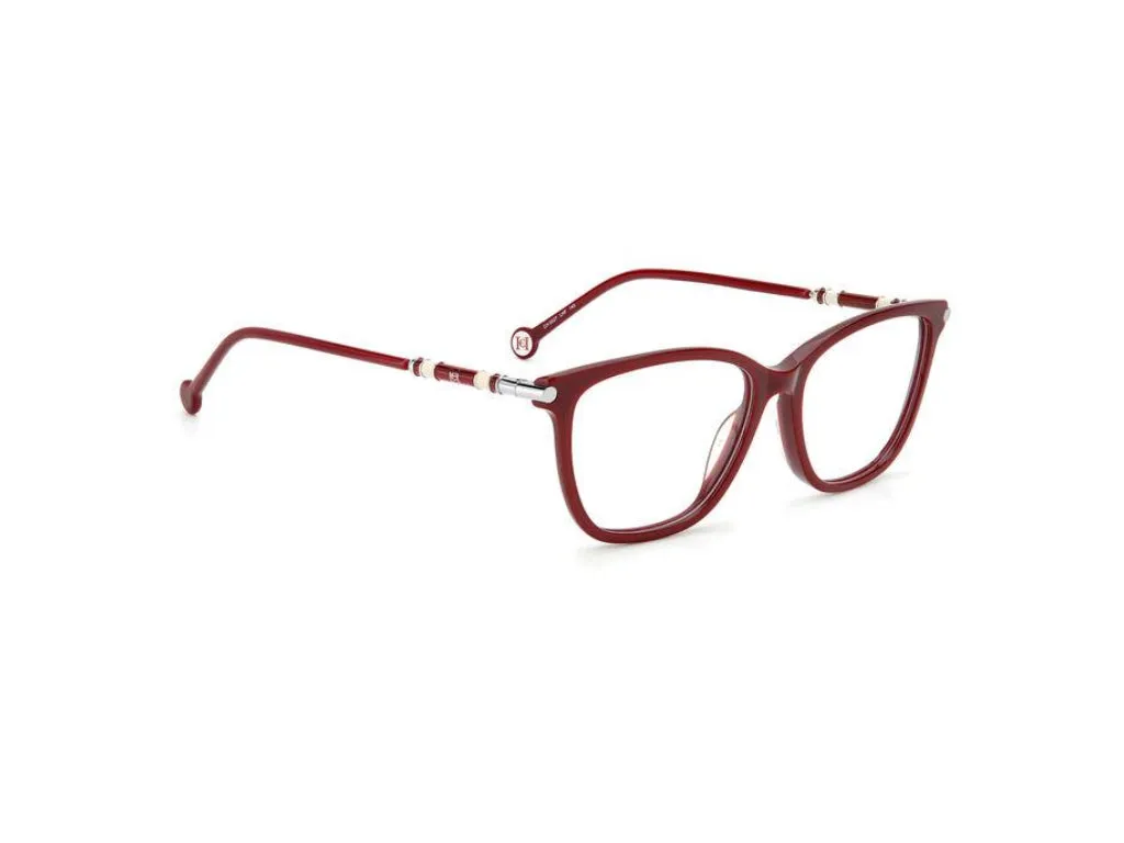 Carolina Herrera CH 0027 LHF Montature da vista Plastica Borgogna Squadrata - immagine 3