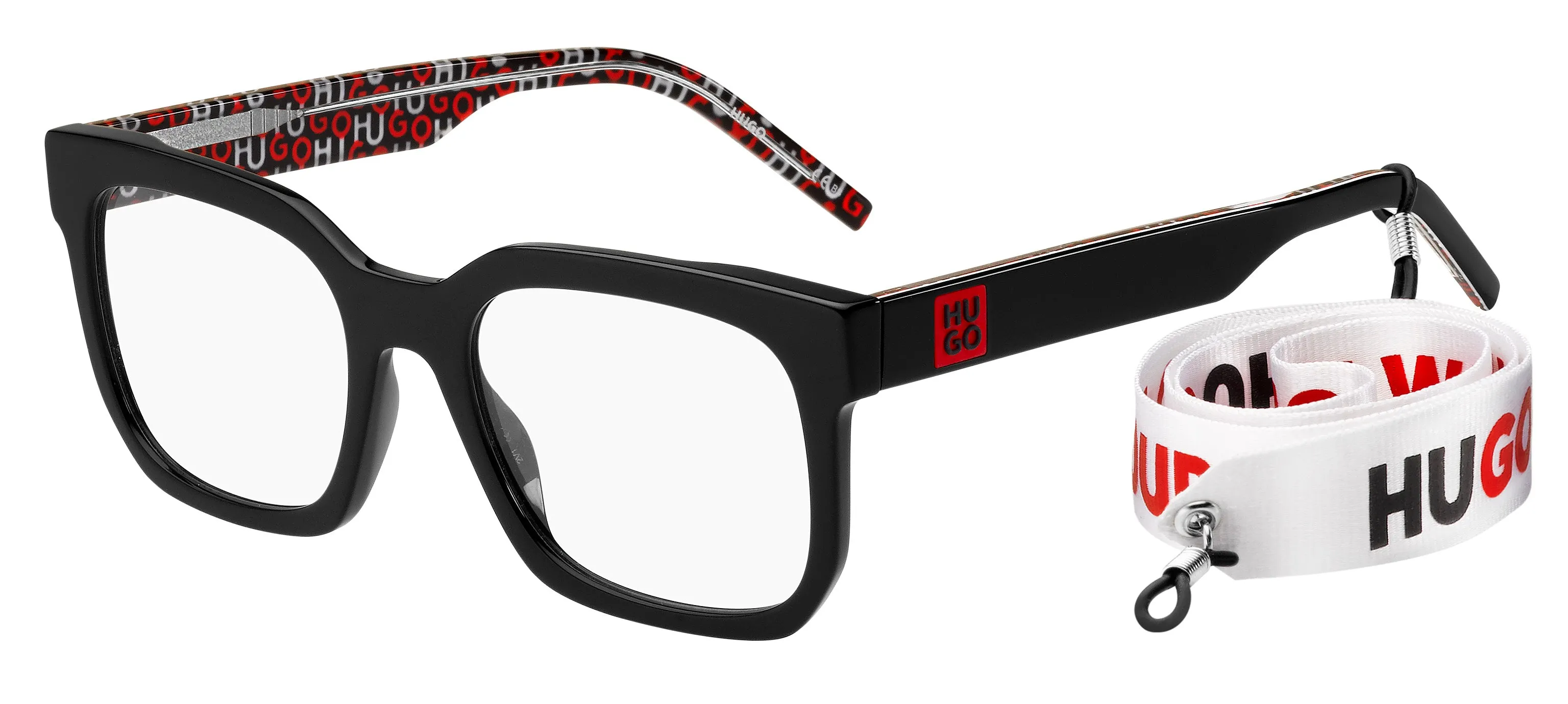 Hugo Boss HG 1223 INA Montature da vista Acetato Nero Squadrata - immagine 1