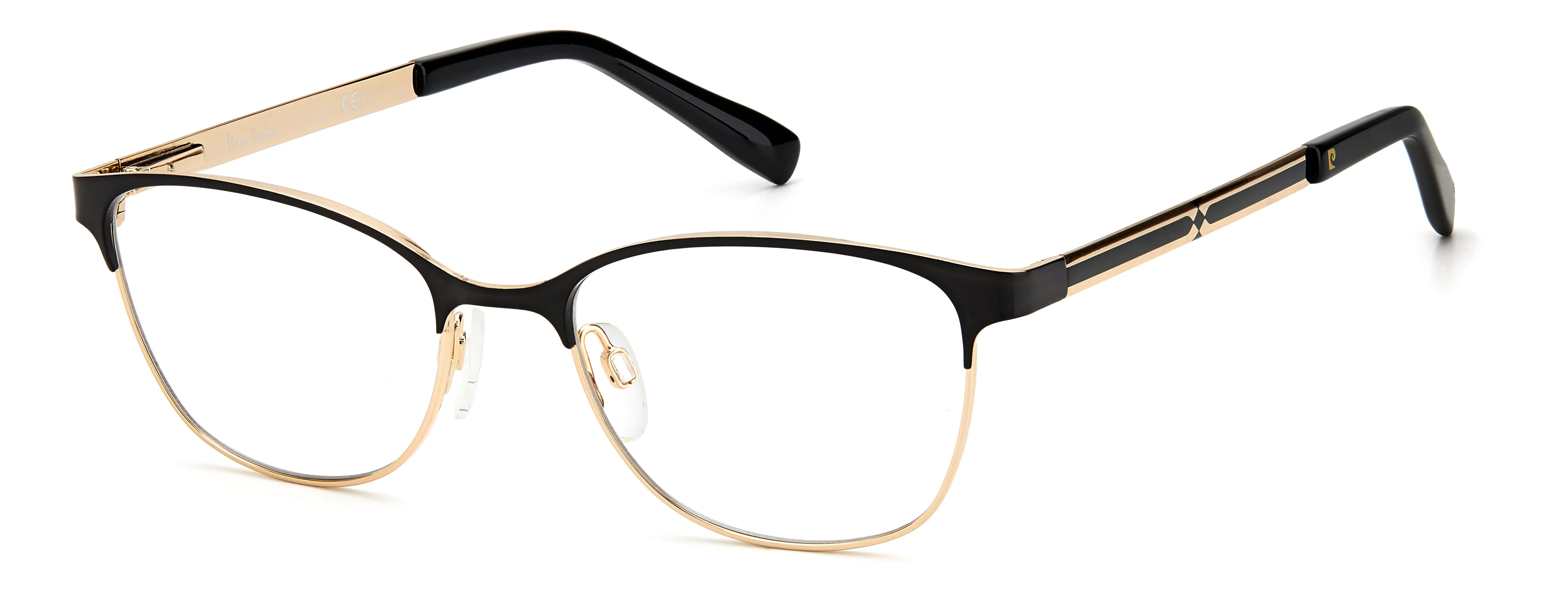 Pierre Cardin P.C. 8857 2M2 Montature da vista Acciaio Oro / Nero Cat Eye - immagine 1