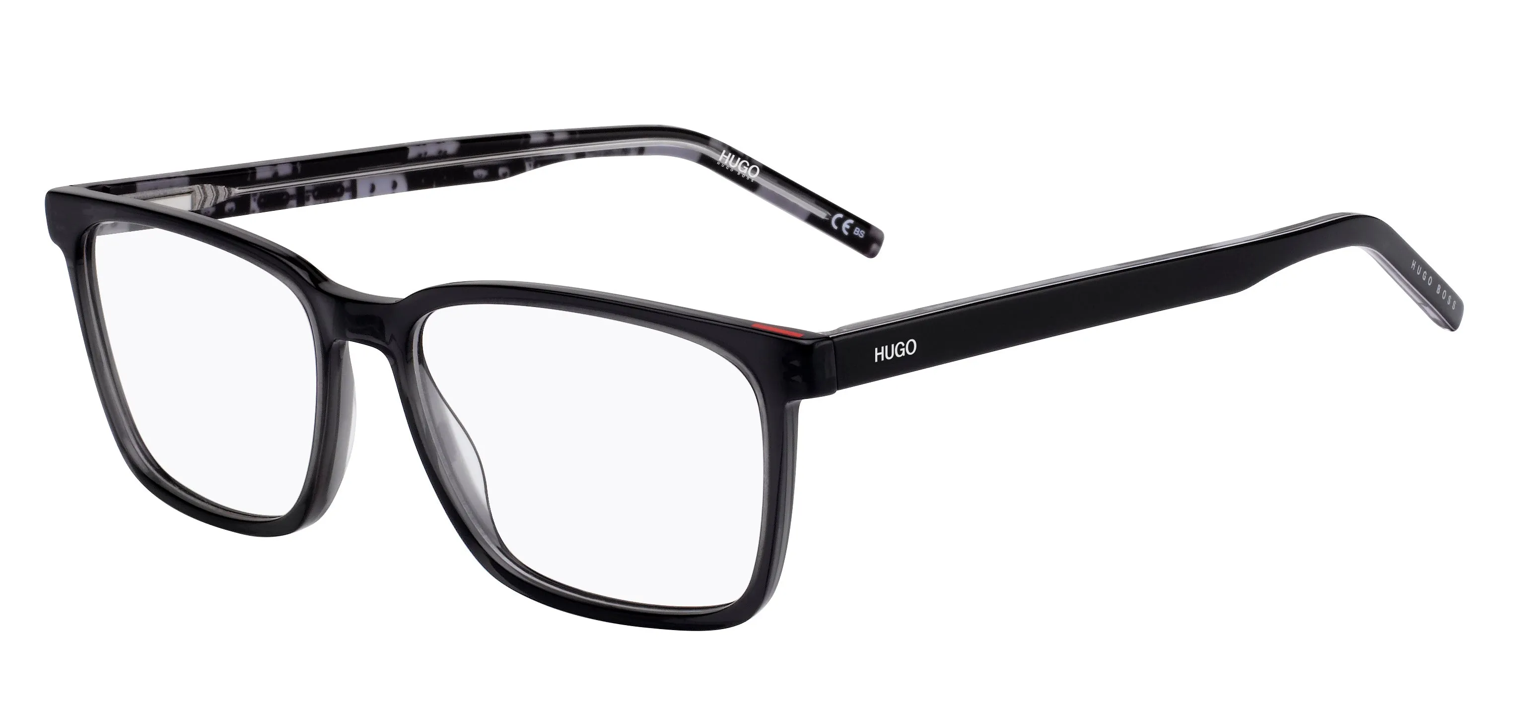 Hugo Boss HG 1074 5RK Montature da vista Acetato Nero/Grigio Squadrata - immagine 1