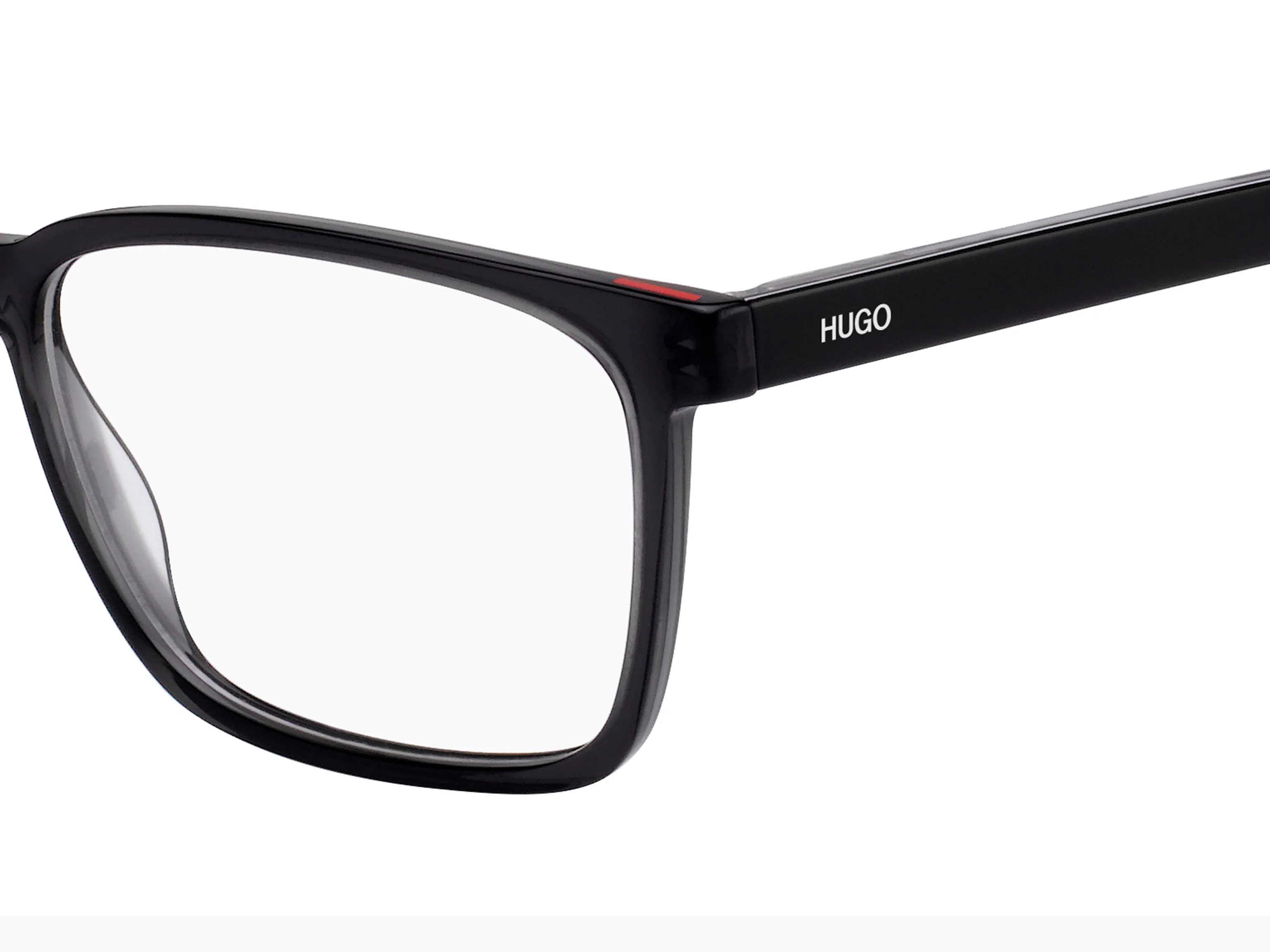 Hugo Boss HG 1074 5RK Montature da vista Acetato Nero/Grigio Squadrata - immagine 3