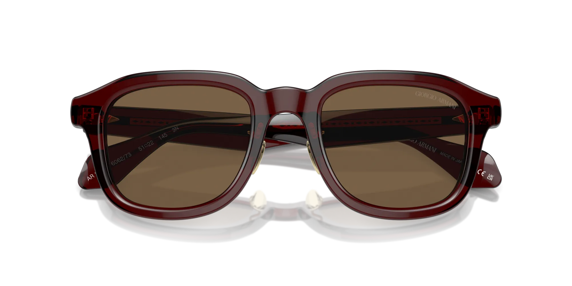 Giorgio Armani AR8206 606273 Occhiali da sole Acetato Marrone Marrone Squadrata Normale - immagine 2