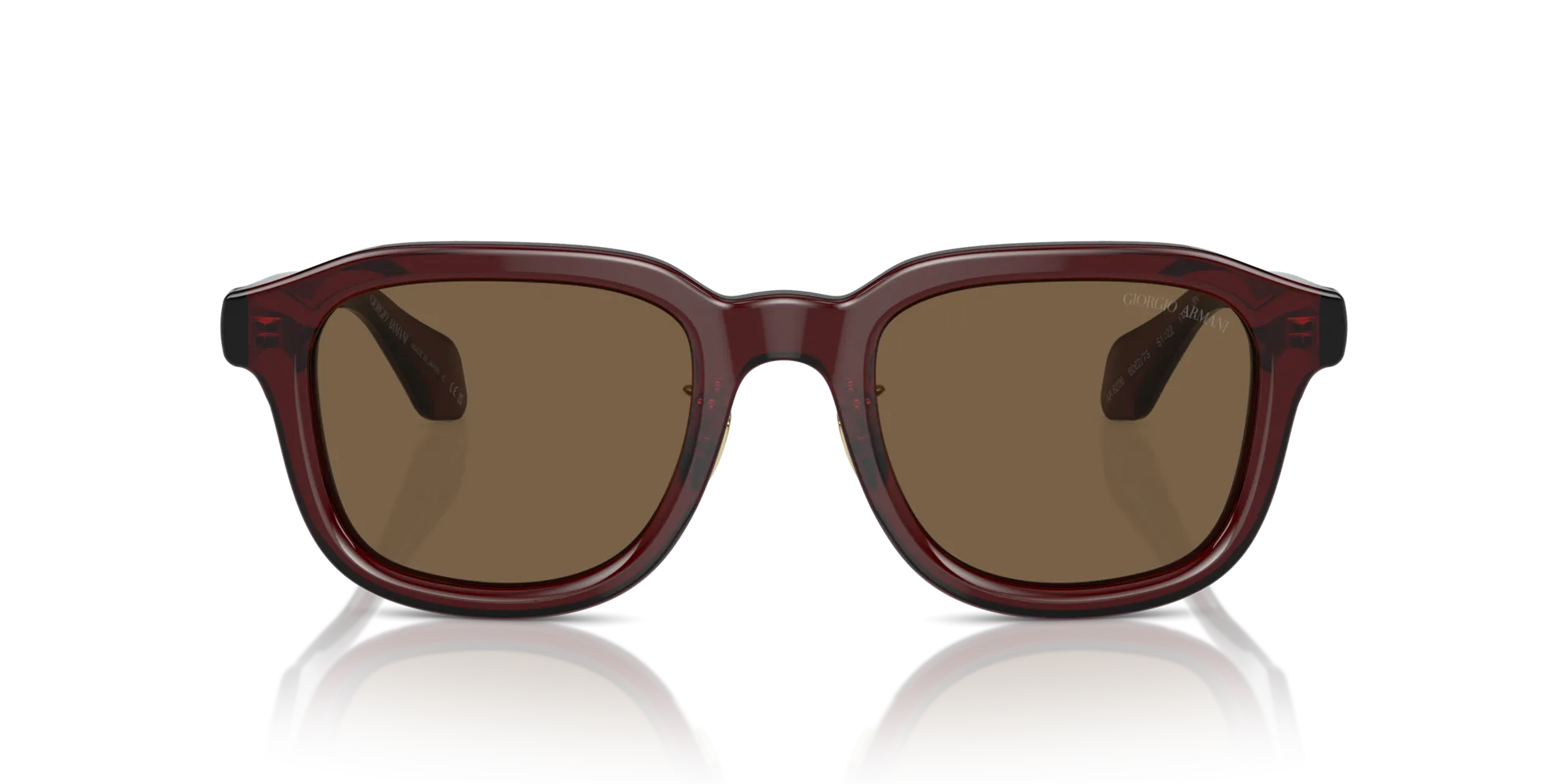 Giorgio Armani AR8206 606273 Occhiali da sole Acetato Marrone Marrone Squadrata Normale - immagine 3