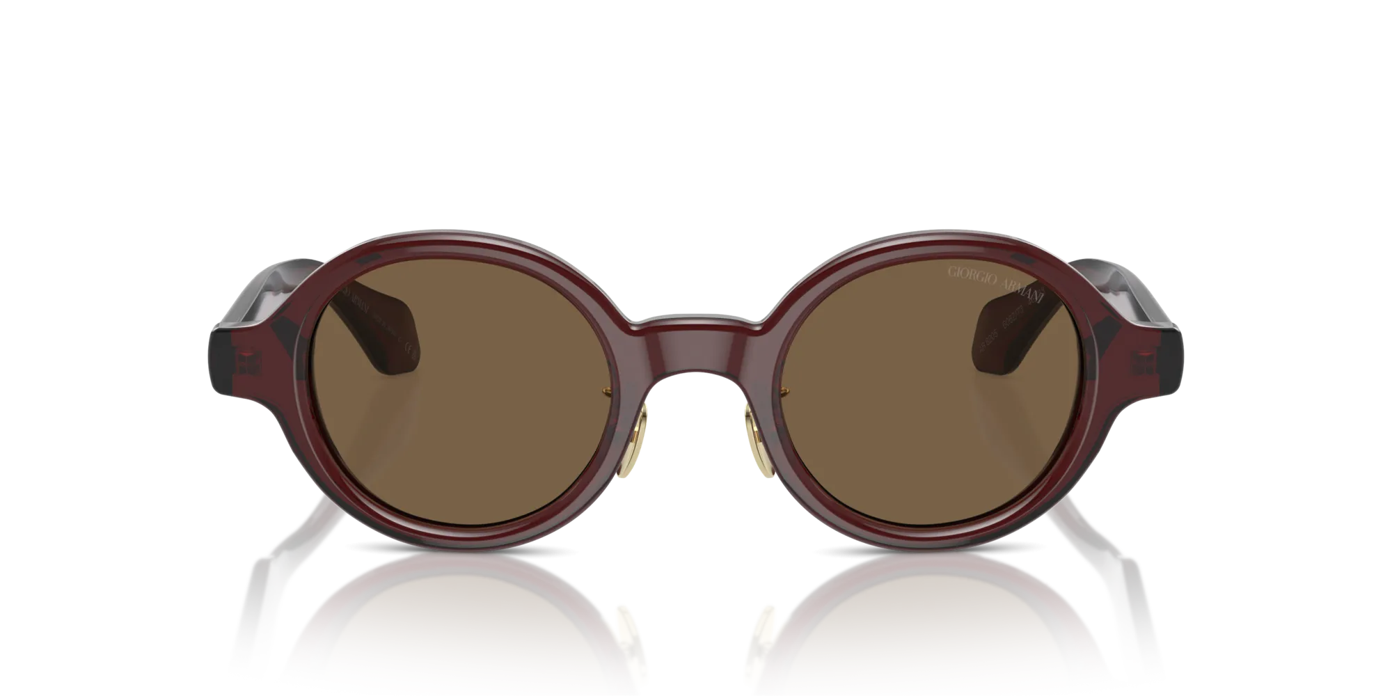 Giorgio Armani AR8205 606273 Occhiali da sole Acetato Marrone Marrone Rotonda Normale - immagine 3