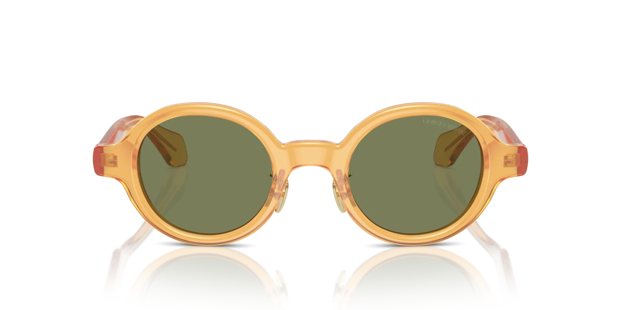 Giorgio Armani AR8205 60632A Occhiali da sole Acetato Giallo Verde Rotonda Normale - immagine 3