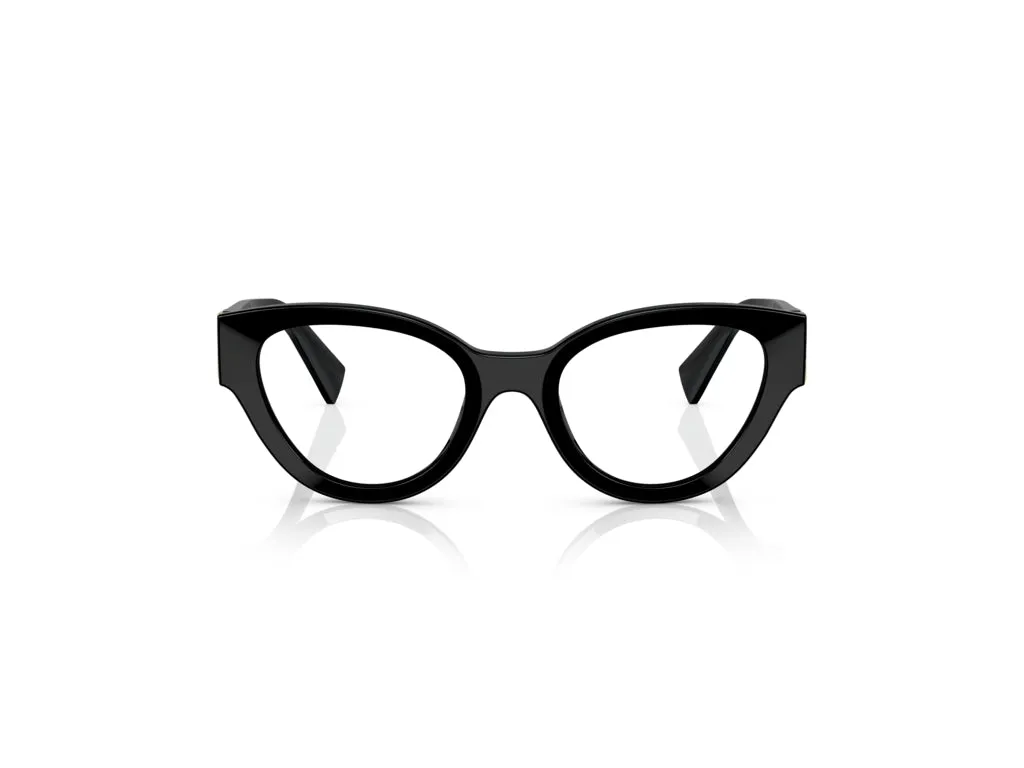 Miu Miu MU 01VV 1AB1O1 Montature da vista Acetato Nero Pantos Normale - immagine 2
