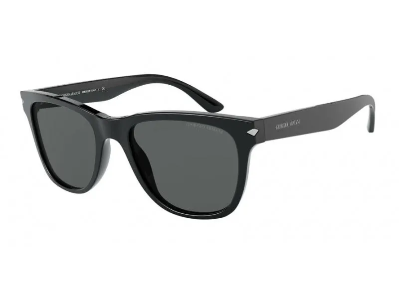 Giorgio Armani AR8133 500187 Occhiali da sole Plastica Nero Grigio Squadrata - immagine 1