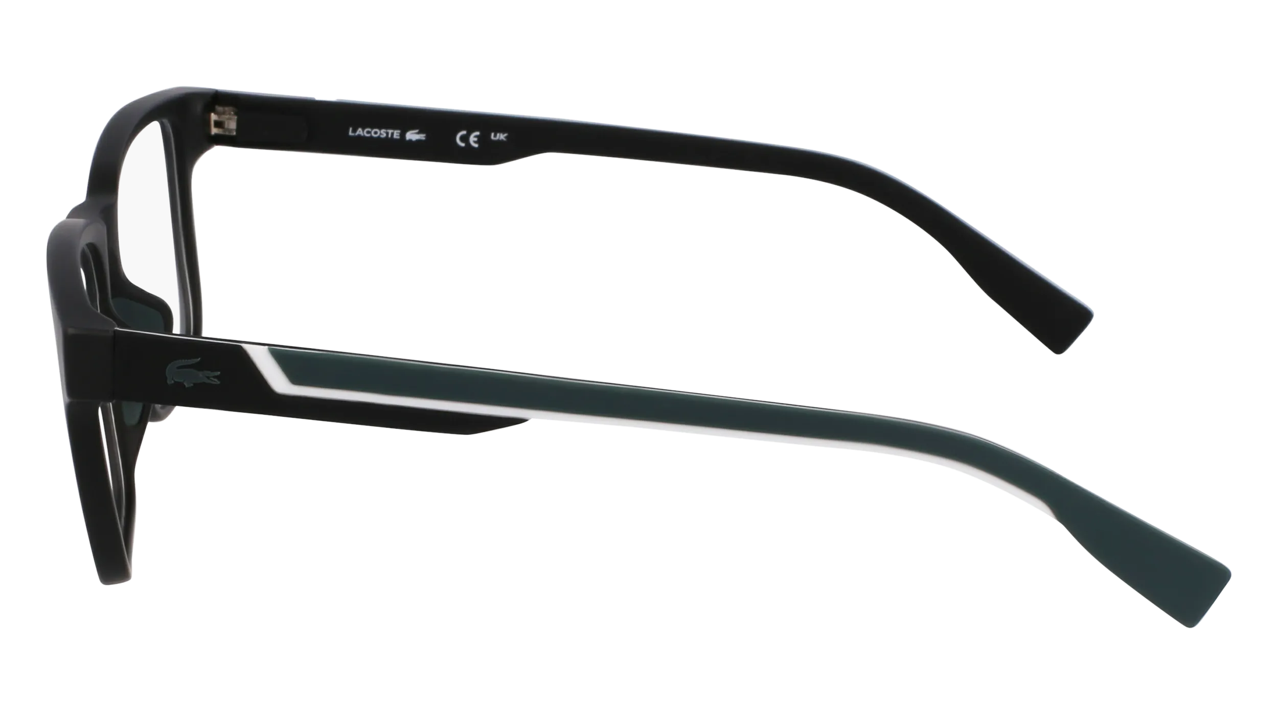 Lacoste L2965 002 Montature da vista Bio-iniettato Nero Squadrata Normale - immagine 4