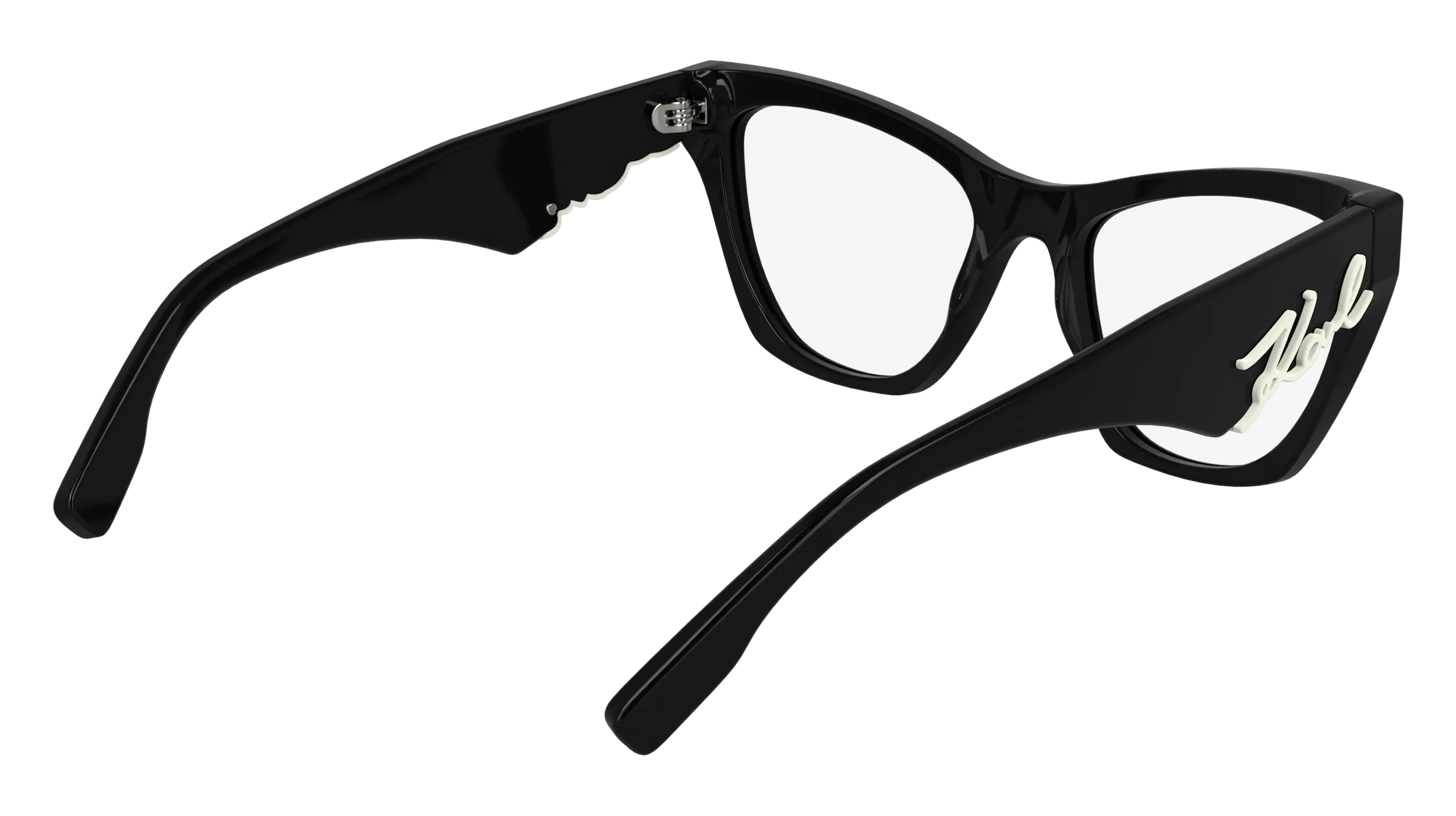 Karl Lagerfeld KL6171 001 Montature da vista Acetato Nero Cat Eye Normale - immagine 4