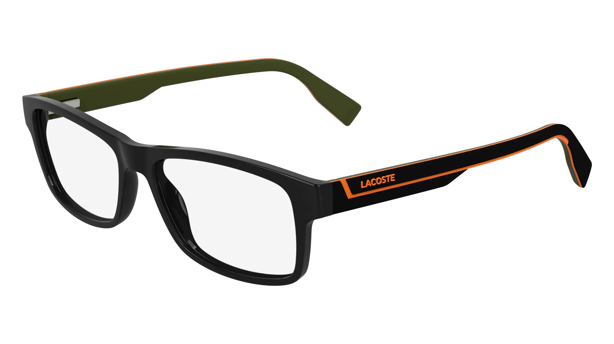 Lacoste 001 Montature da vista Bio-iniettato Nero Squadrata Normale - immagine 1
