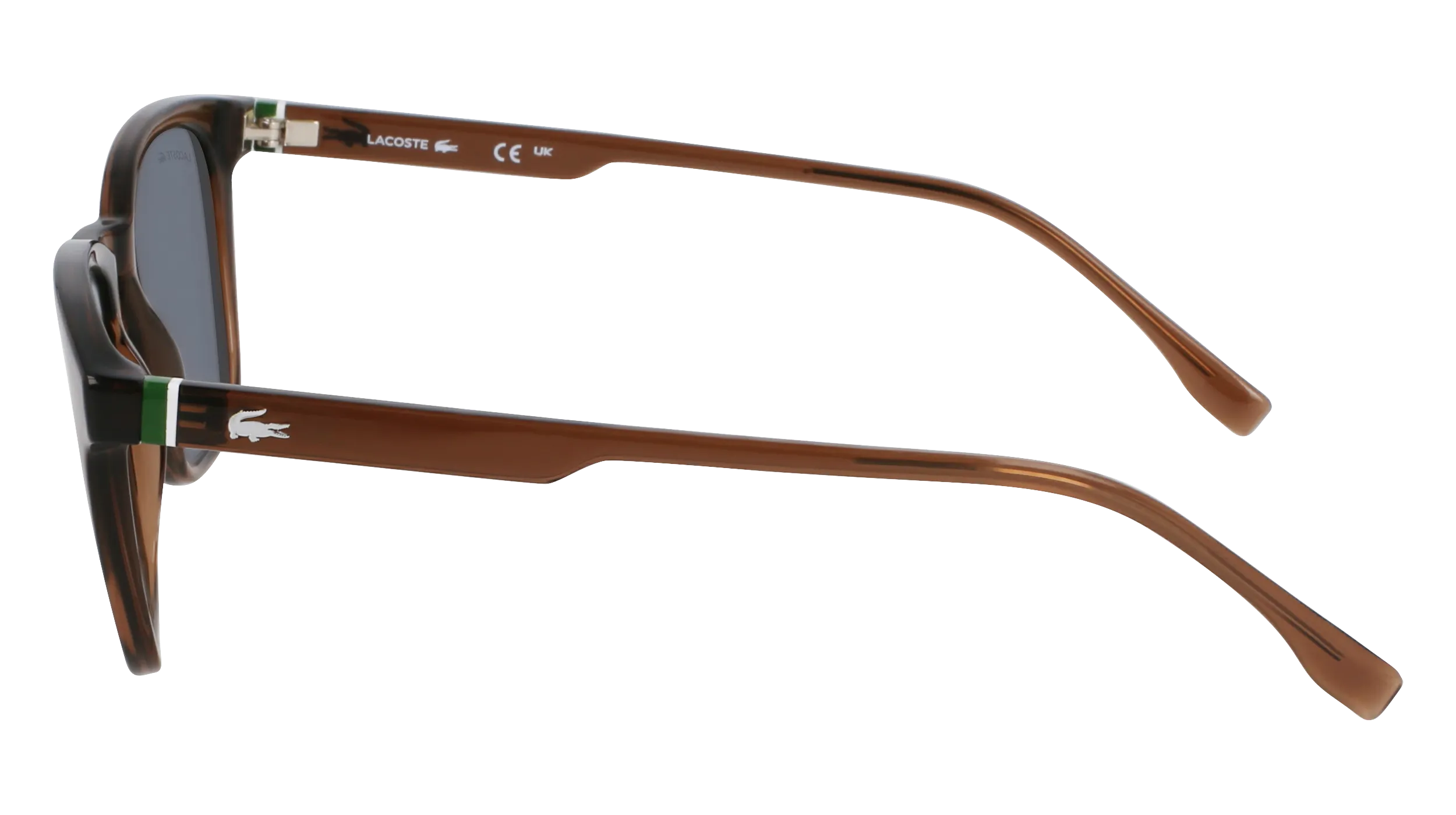 Lacoste L6040S 210 Occhiali da sole Bio-iniettato Marrone Squadrata Normale - immagine 4