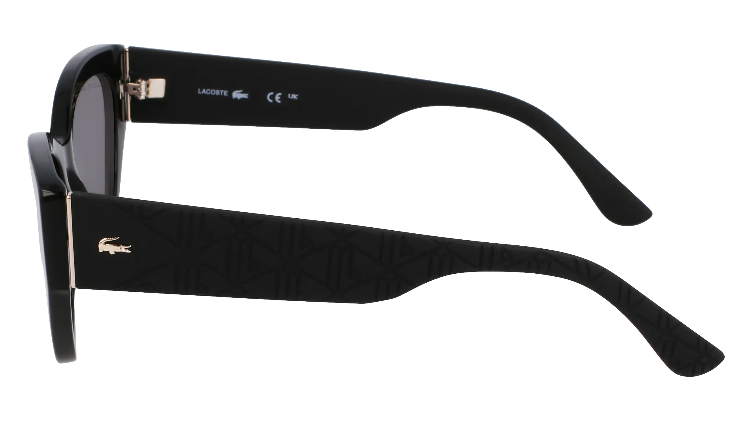 Lacoste L6047S 001 Occhiali da sole Acetato Nero Squadrata Normale - immagine 4